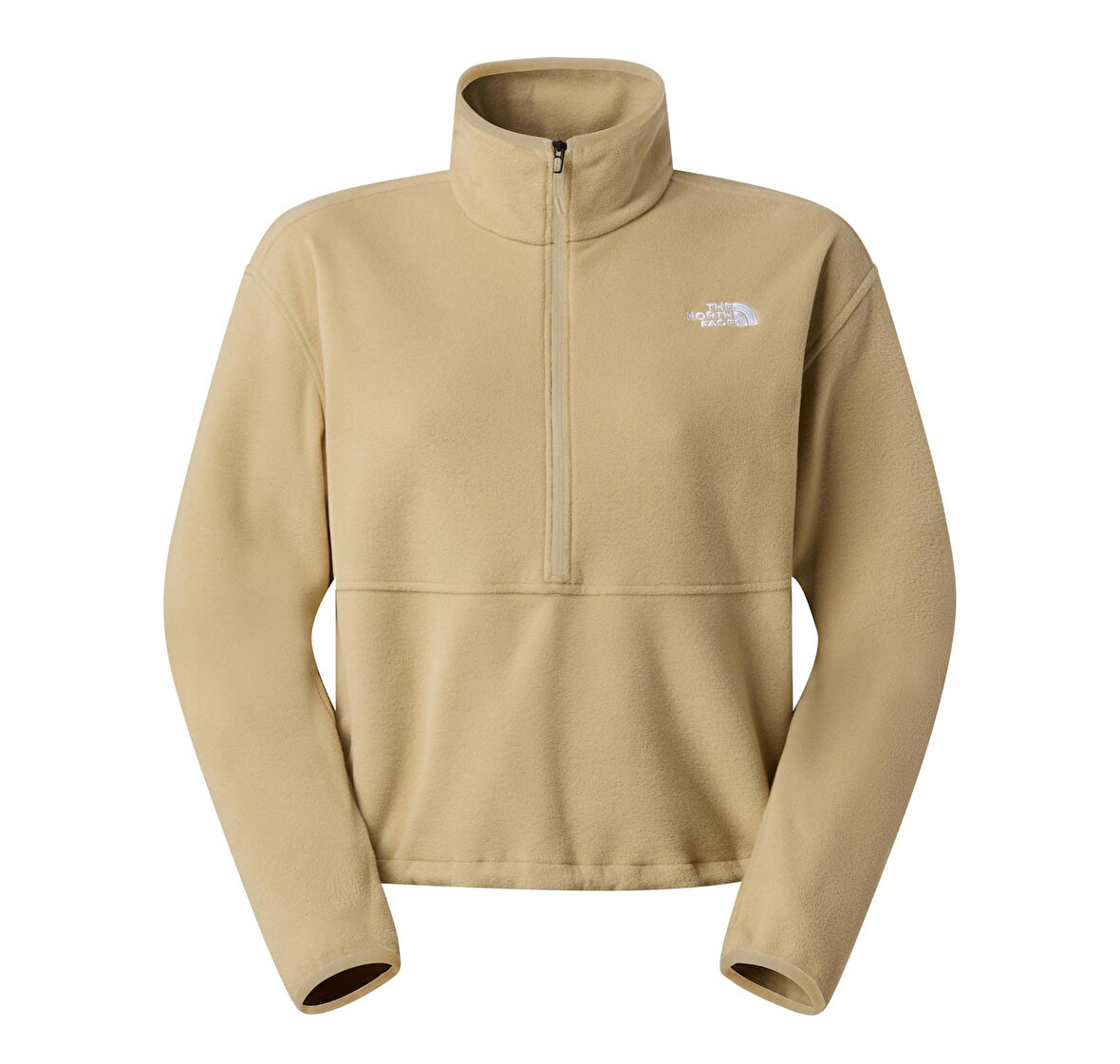 F0A8D2CLK51-R The North Face W Glacıer Fleece 1-2 Zıp Short Jacket Kadın Sweatshirt Krem