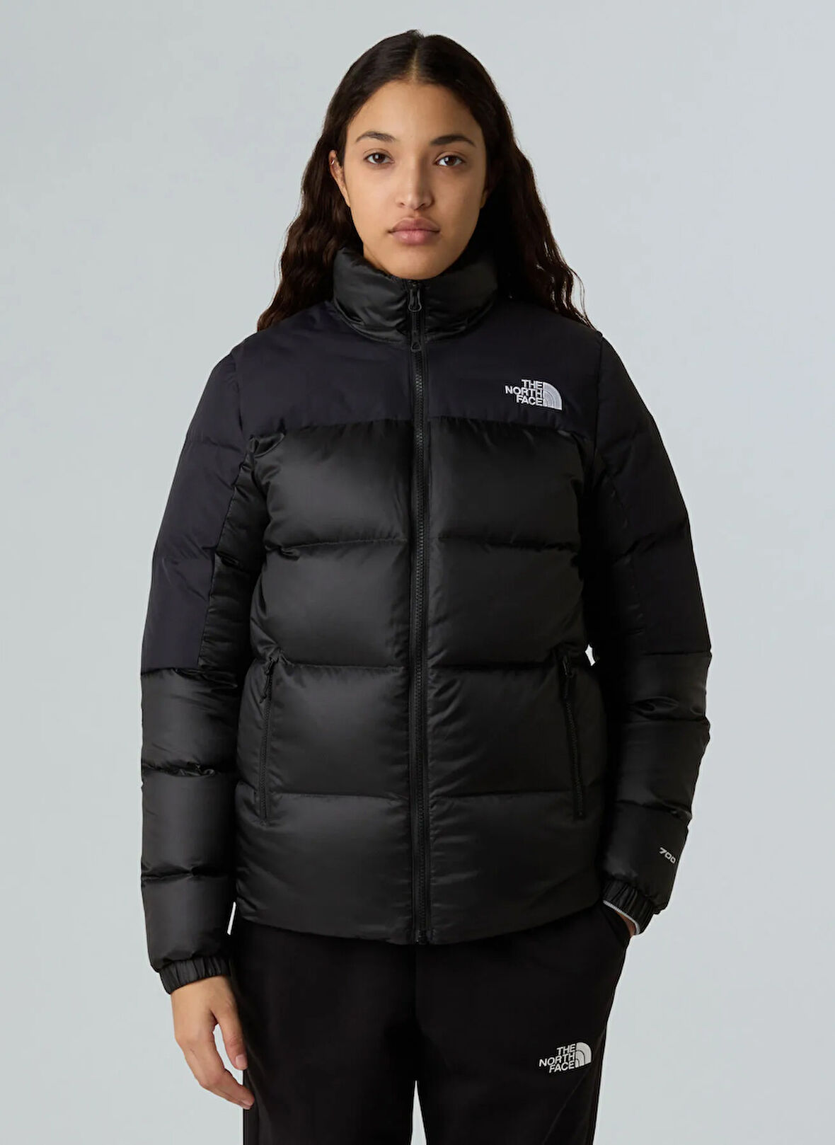 The North Face NF0A8E14PH51-W DIABLO JACKET Siyah Düz Kadın Mont