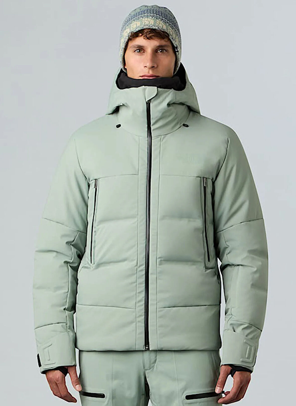 The North Face NF0A87Y4BQ11-M CIRQUE DOWN JACKET Yeşil Fermuarlı Yaka Standart Düz Erkek Yağmurluk