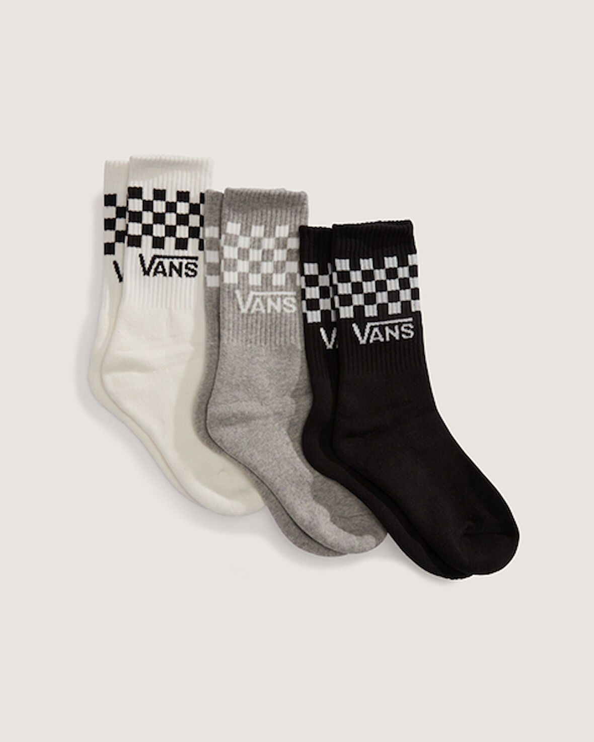 Vans Classic Check Crew Çorap - 3 Çift