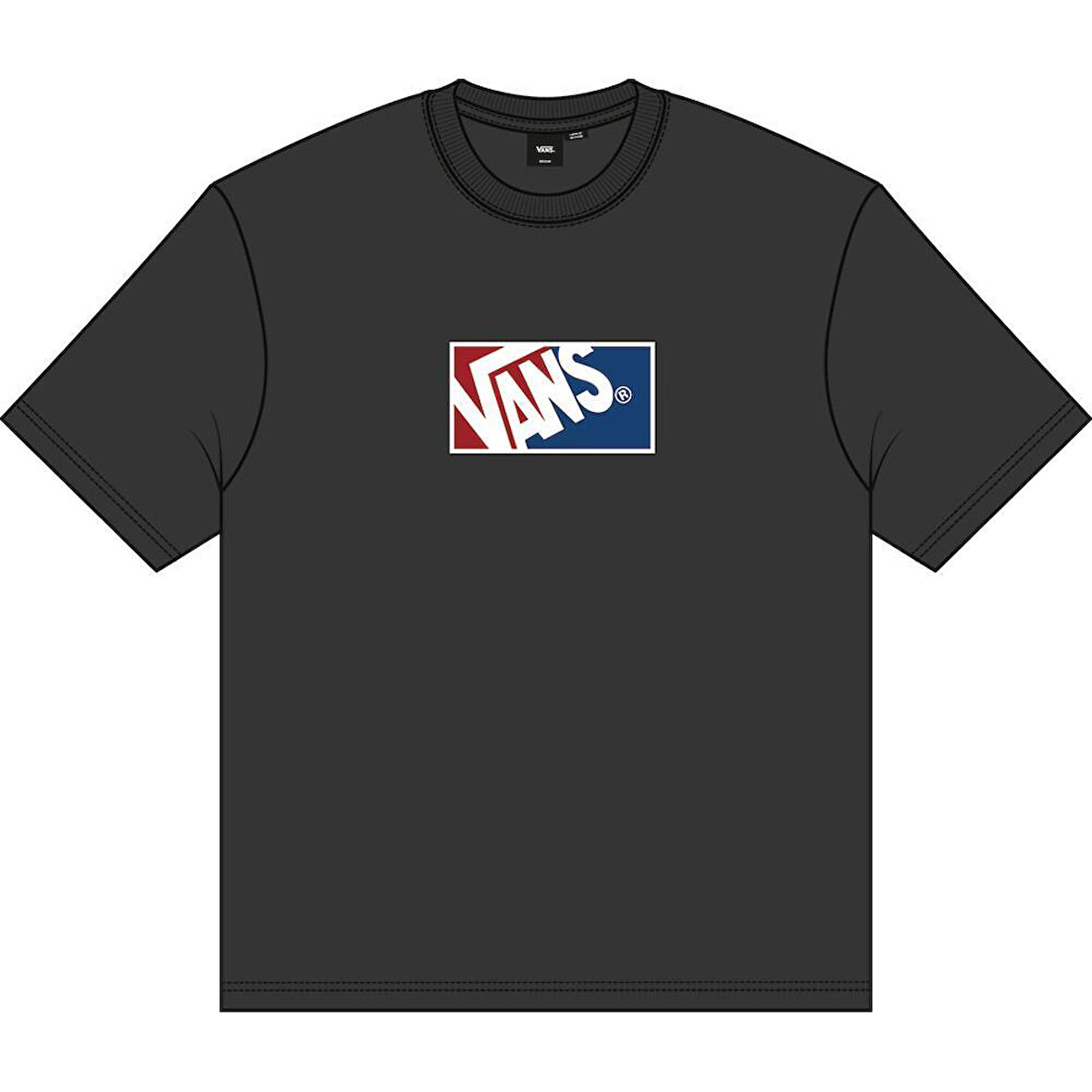 Original Standards Blocked Box SS Erkek Siyah T-Shirt - VN000PFB