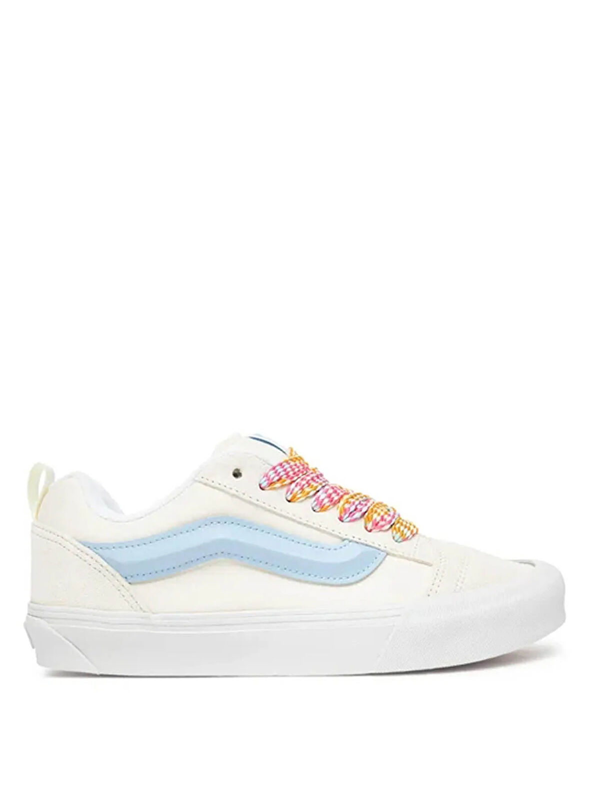 Vans VN000D6ZZ5D1-Knu Skool Beyaz Süet + Deri Kadın Lifestyle Ayakkabı