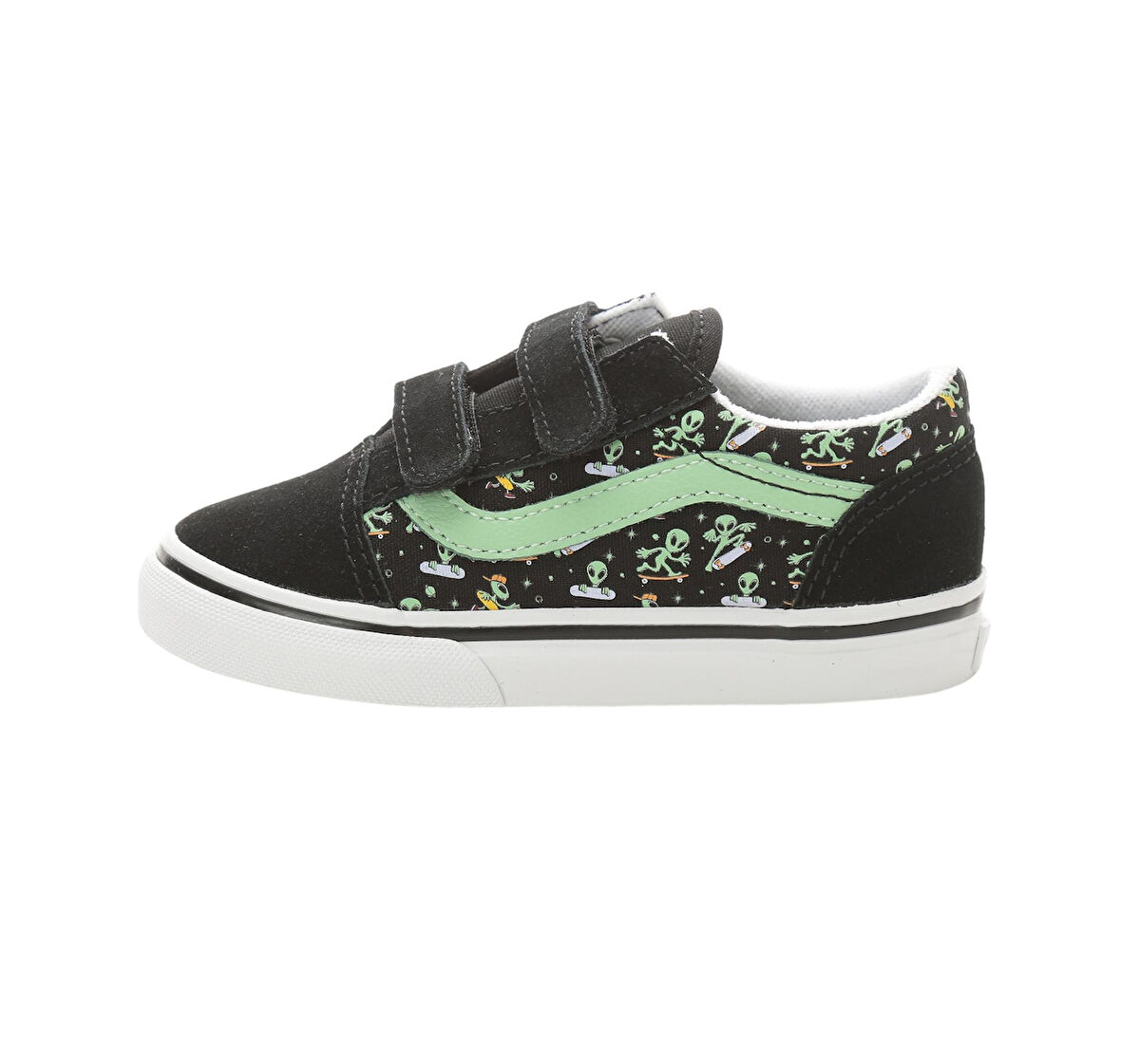 000CTGYJ71-R Vans Old Skool V Bebek Spor Ayakkabı Siyah