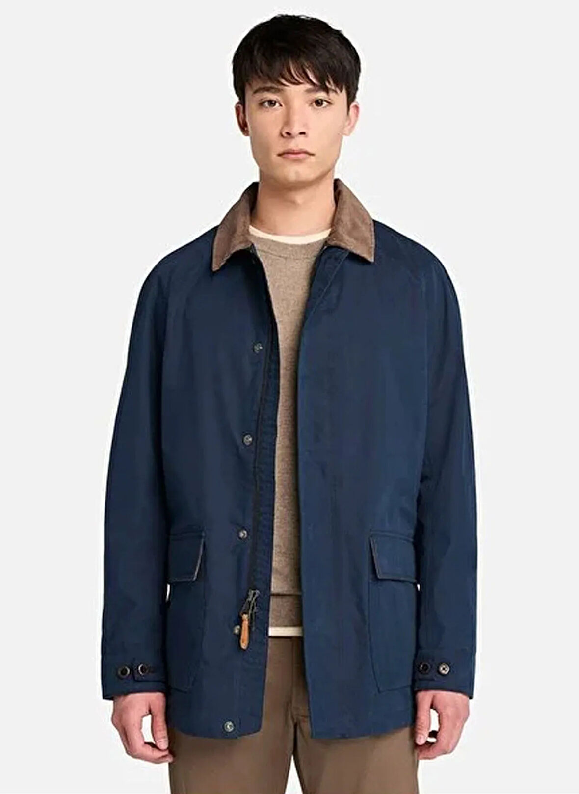 Timberland TB0A44GB4331-Waterproof Barn Coat Mavi Regular Fit Düz Erkek Ceket