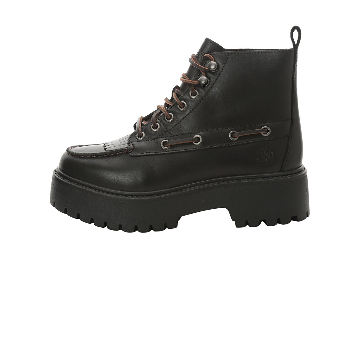 B0A27YZW021-R Timberland Stone Street Mıd Lace Up Boot Kadın Bot Ve &amp;Ccedil;izme Siyah
