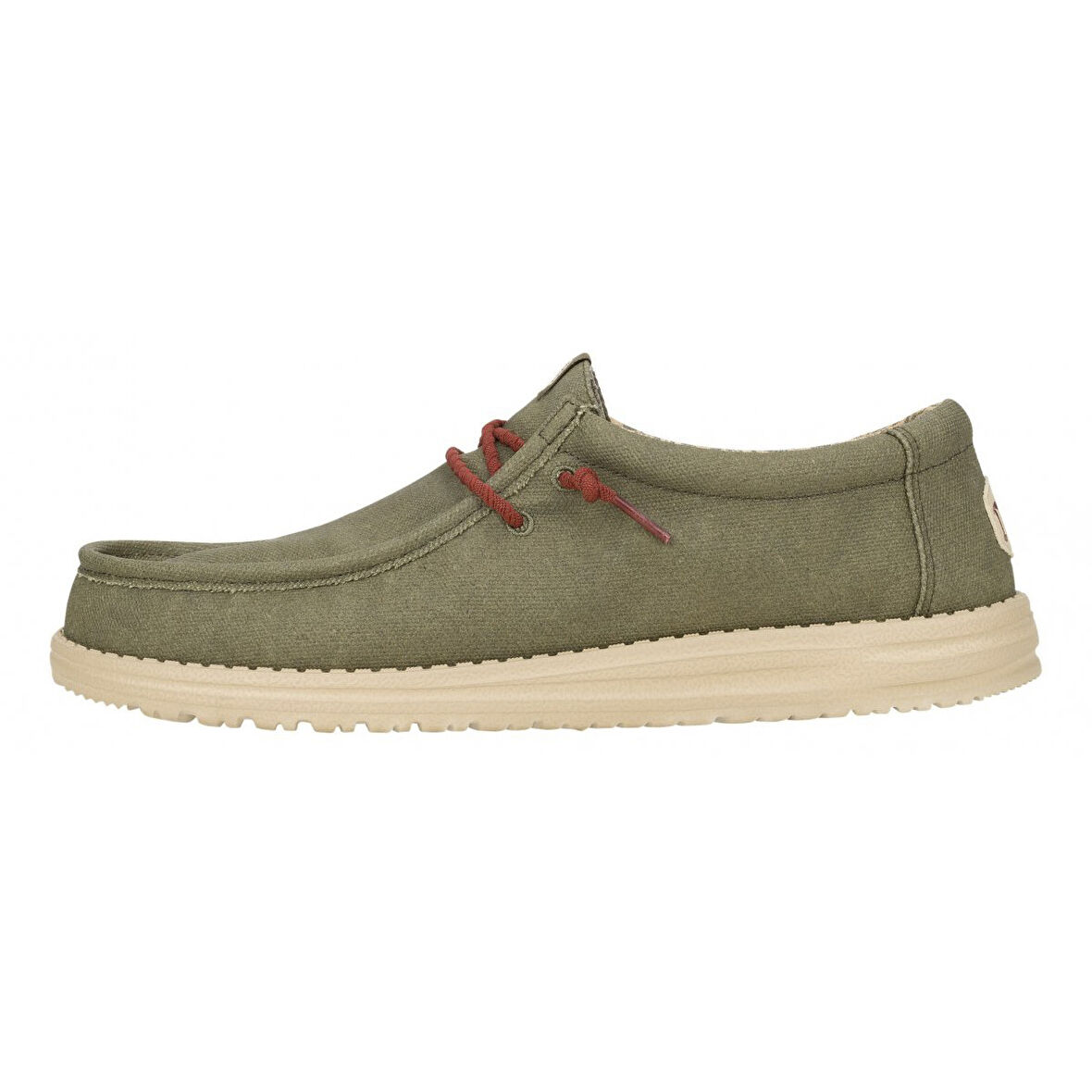 Erkek Oxford ( Klasik) HD.41873-337 Hey Dude Wally Waxed Canvas Olive