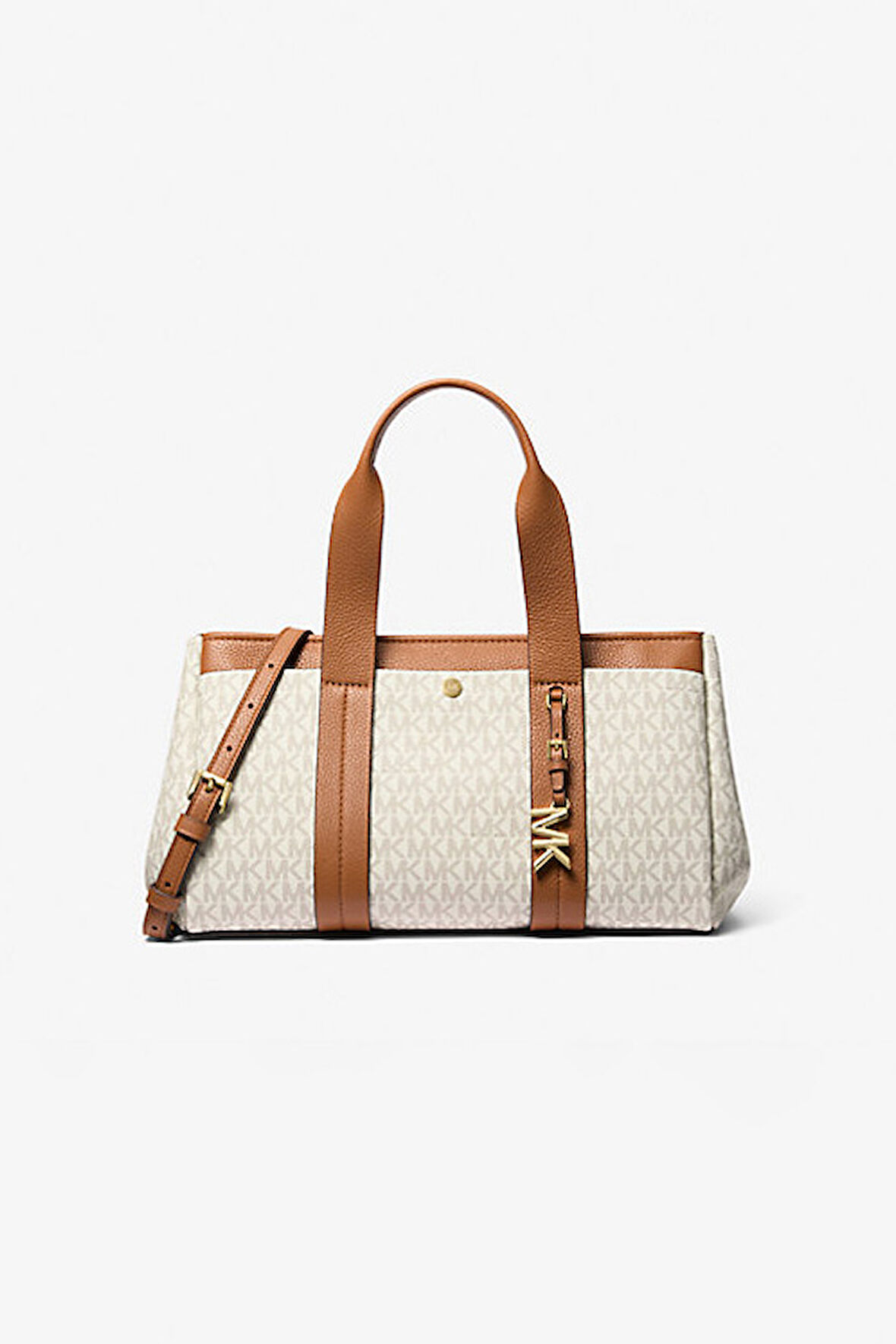 Kadın Romee Küçük İmzalı Logolu Omuz Çantası - Krem | undefined