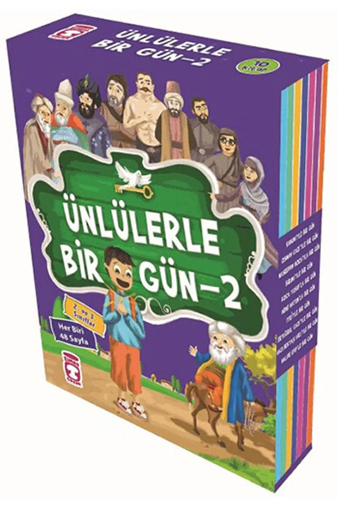 Ünlülerle Bir Gün 2 Seti - 10 Kitap Takım _son Baskı _2022 Basım