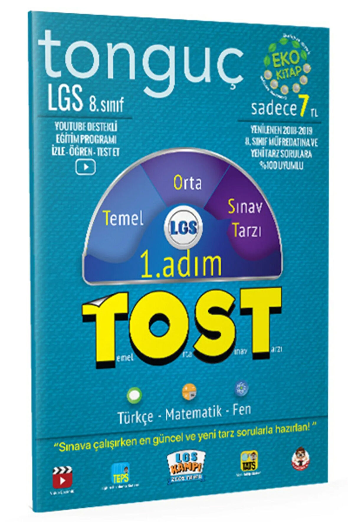 .tonguç 8. Sınıf Tost 1. Adım Türkçe Matematik Fen