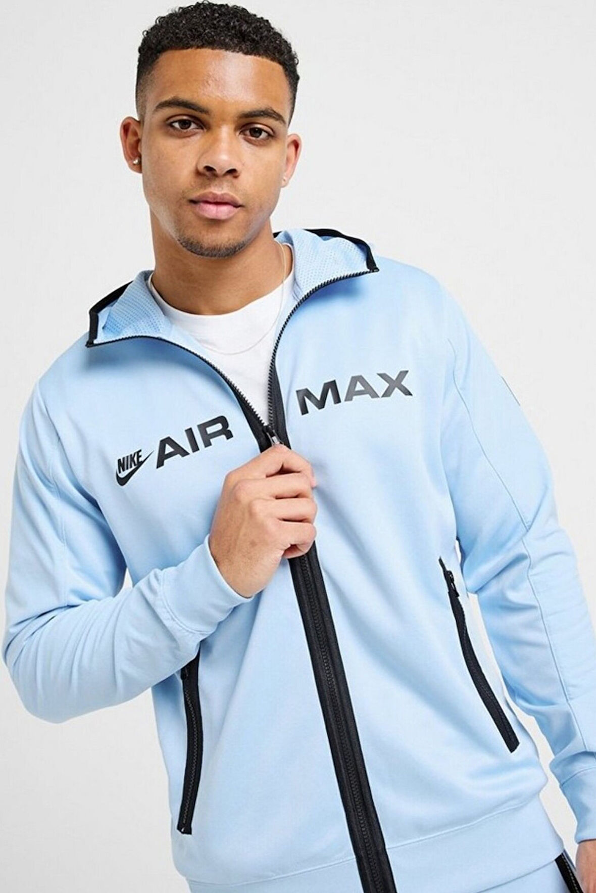 Nike Nsw Clup Air Max Hoodie Erkek Mavi Spor Ceket 