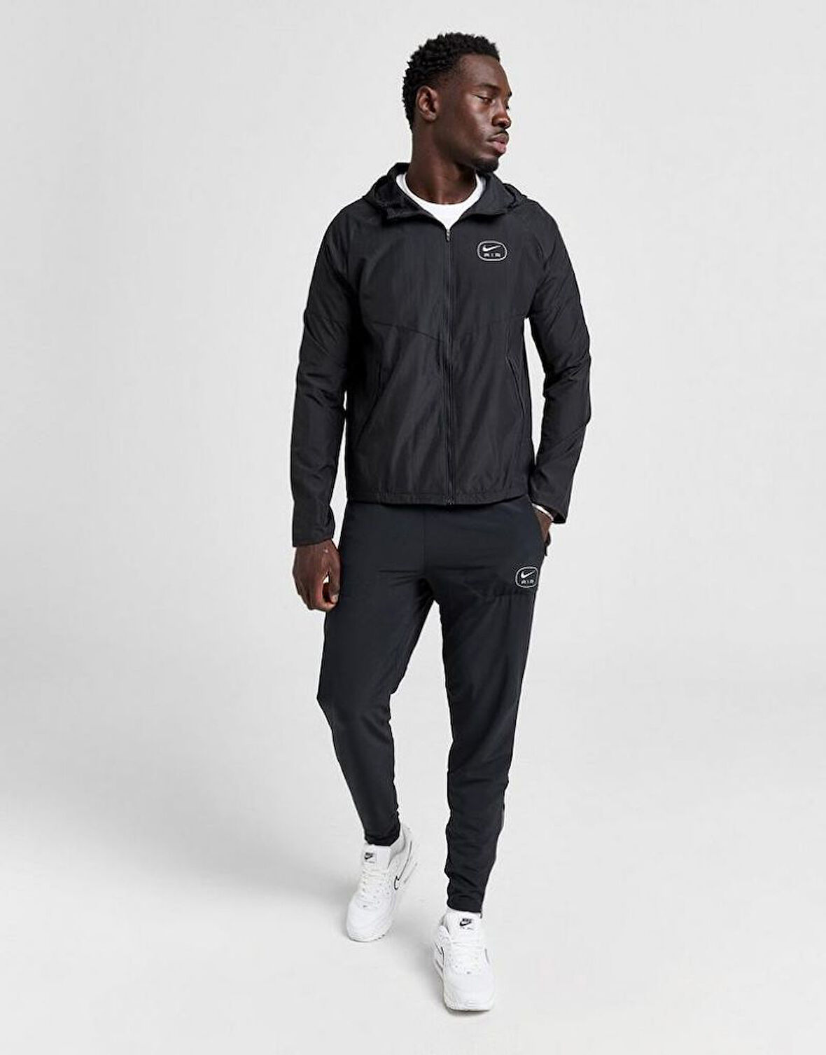 M Nsw Sw Air Run Jkt Siyah Erkek Koşu Ceketi