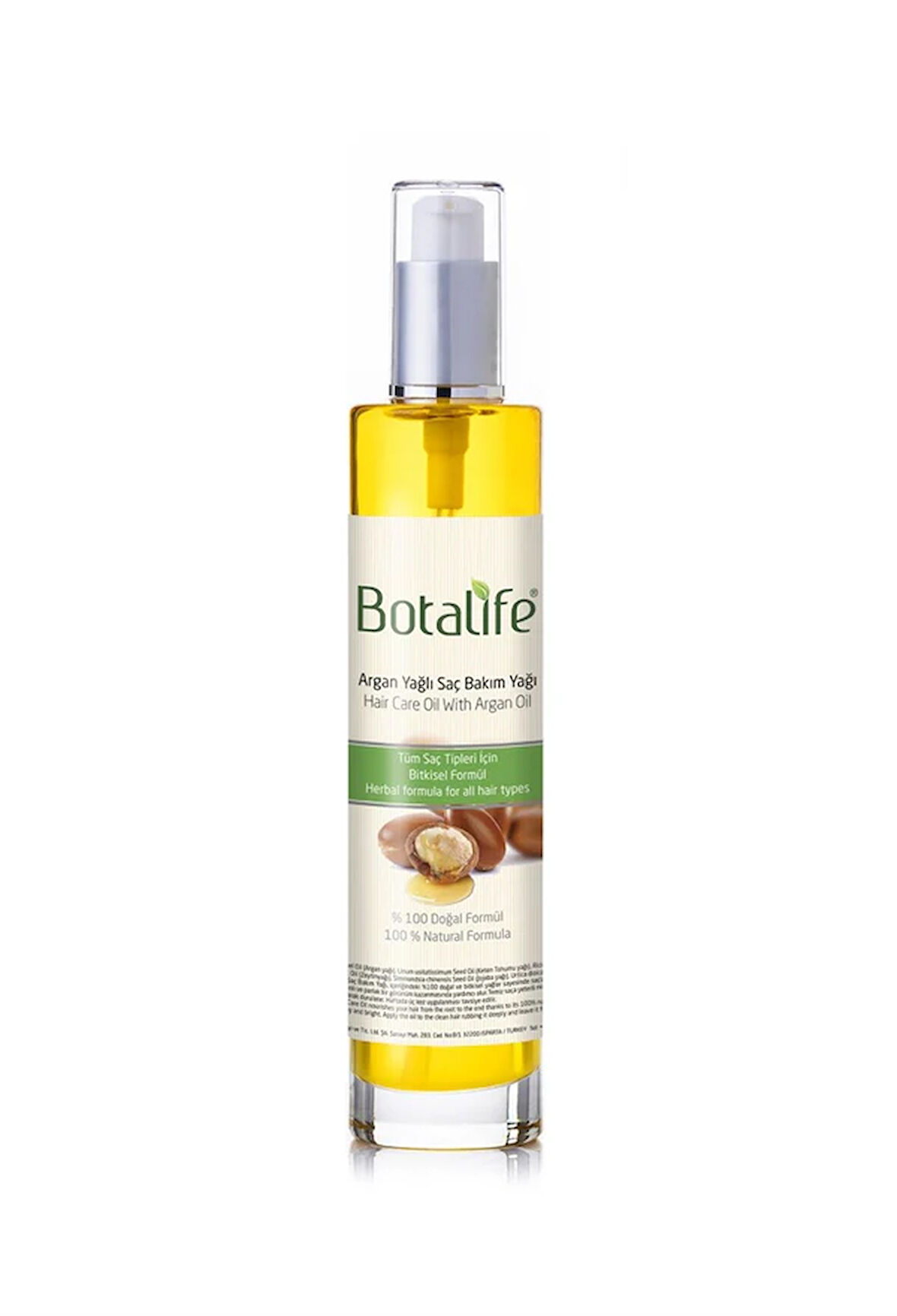 Botalife Saf ve Doğal Argan Yağlı Saç Bakım Yağı 100ml