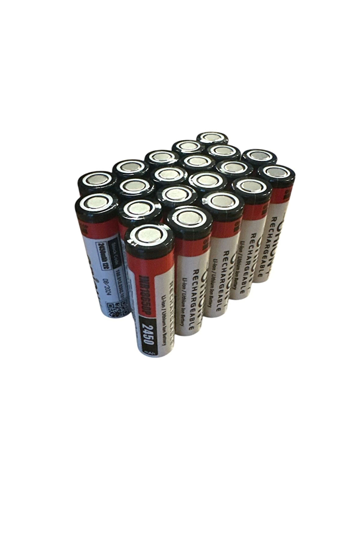 20 Adet 18650P 3.7V 2450 mAh 12C Li-ion Pil