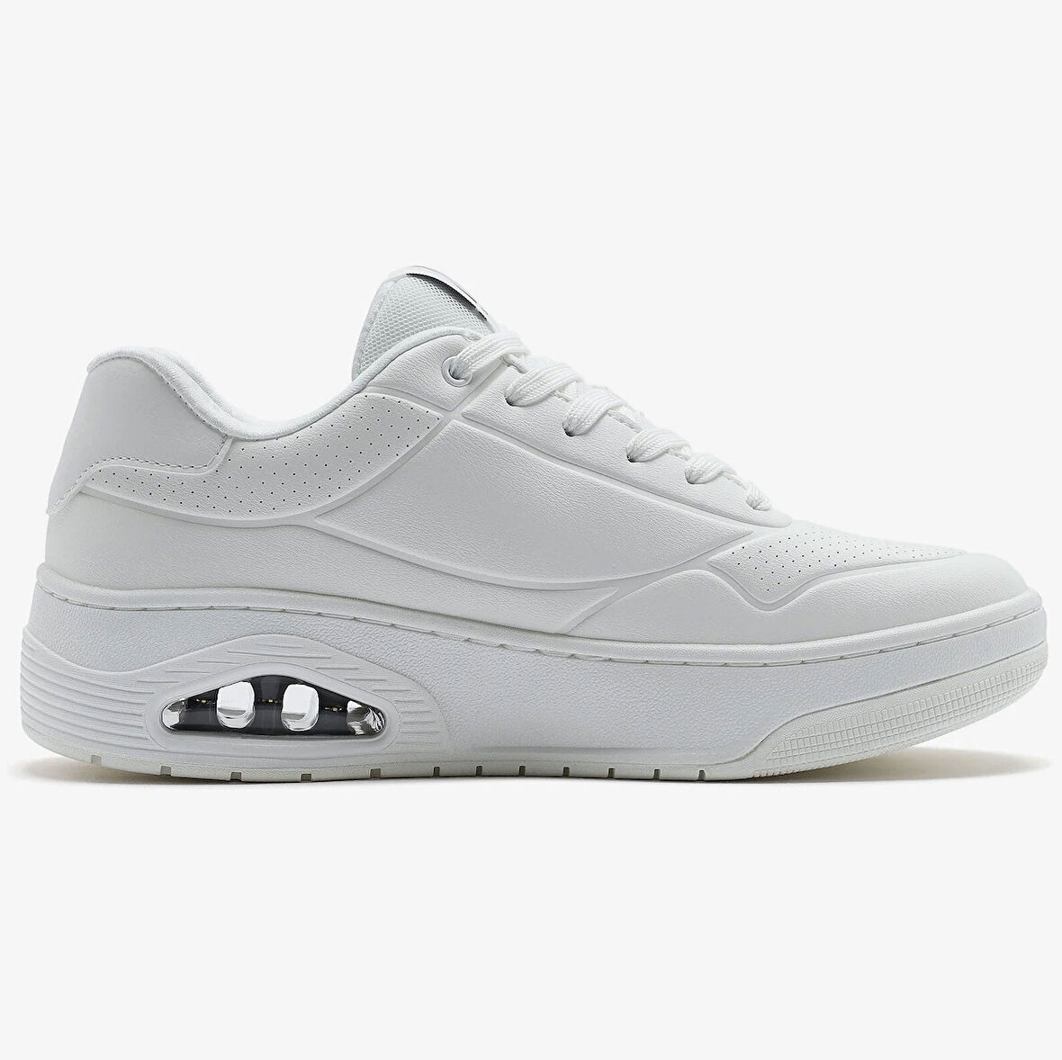 Skechers  UNO COURT Erkek Beyaz Spor Ayakkabı 183145-WHT