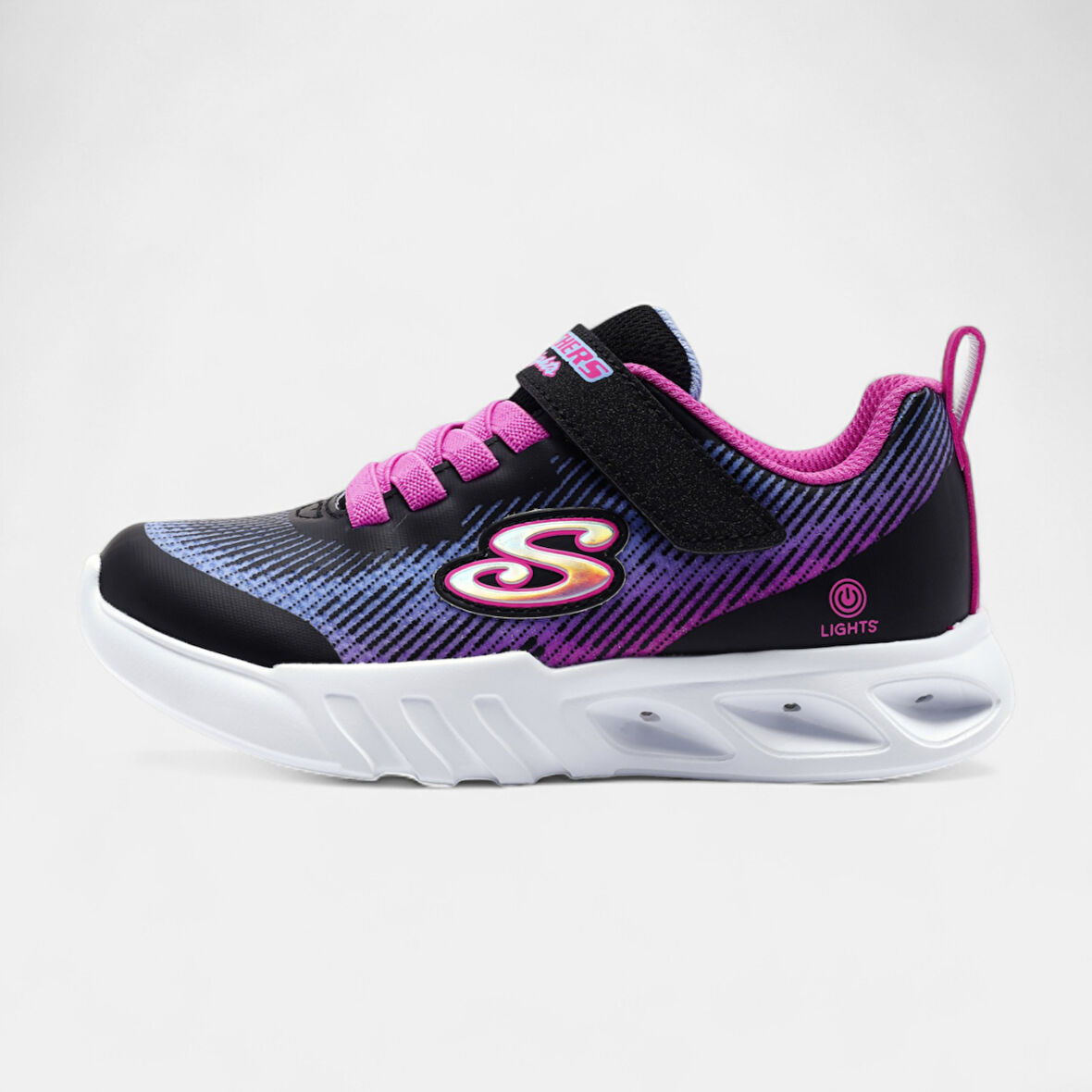 Skechers FLİCKER FLASH - LİGHT TAKEOVER 303704LBKMT Çocuk Spor Ayakkabı