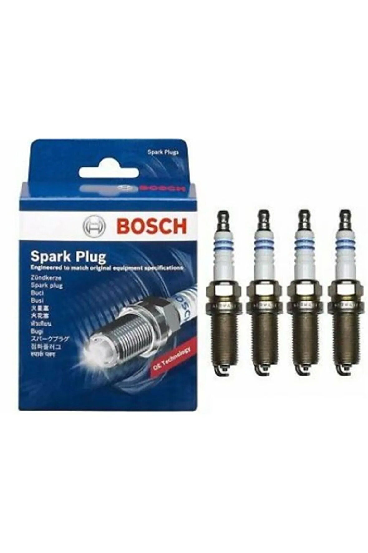 Bosch Ateşleme Bujisi Nikel Fr7dc+ Dört Adet Takım Tek Tırnak