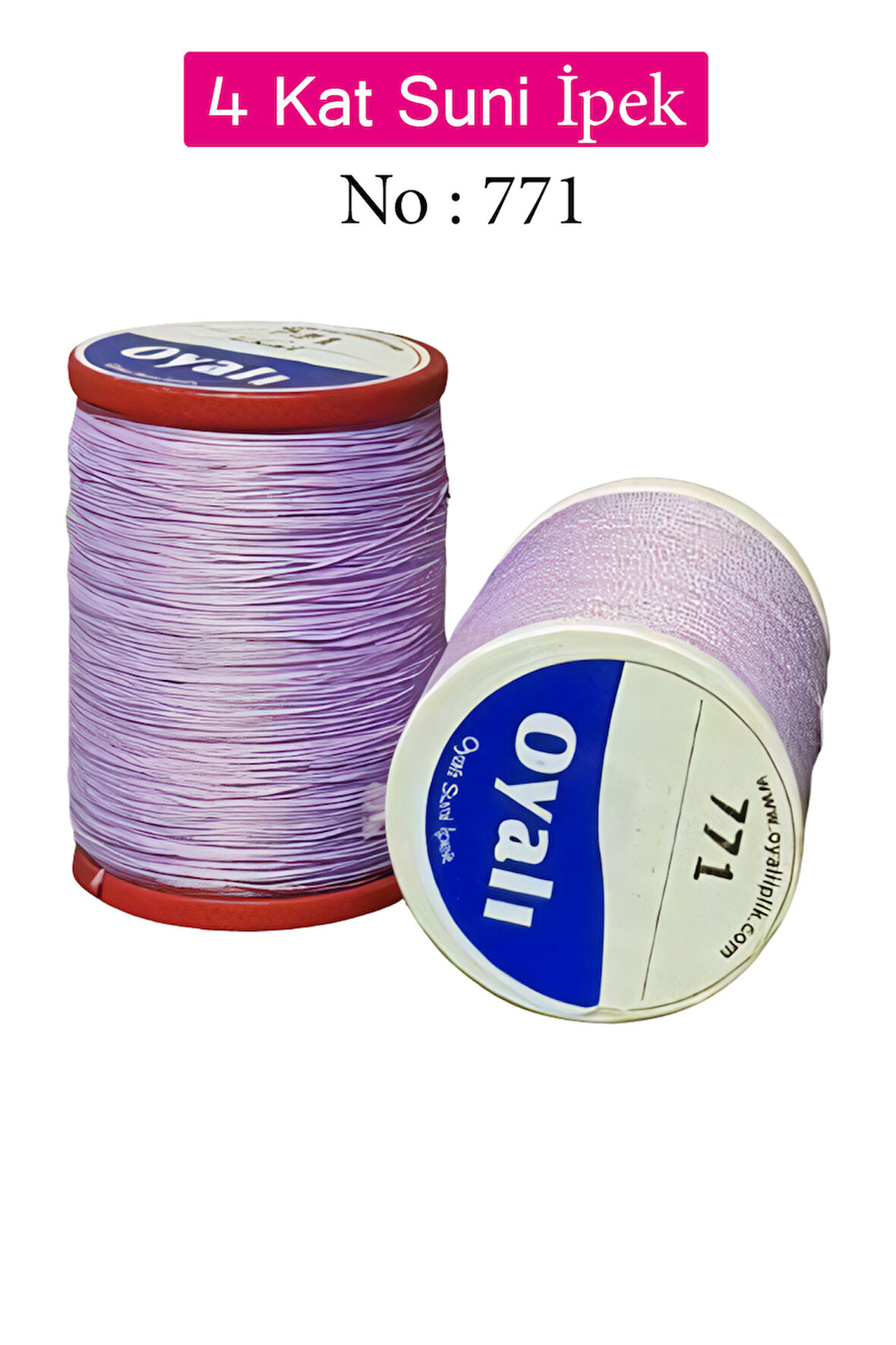 Oyalı 4 Kat Suni İpek İplik İğne Oyası Boncuk İpi Tığ Oyası No:771