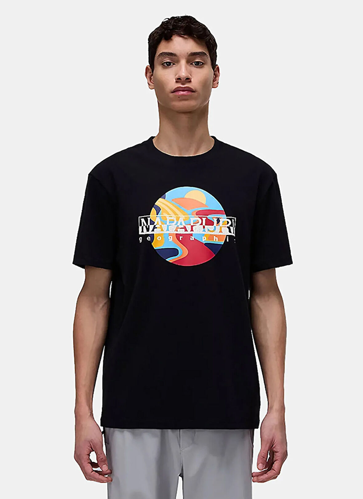 Napapijri NP0A4IE69411-S-VALDOR SS Siyah Relaxed T-Shirt