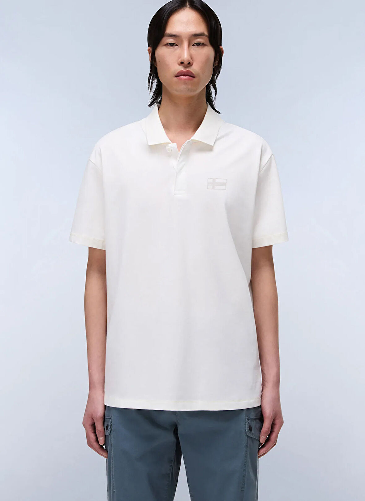 Napapijri NP0A4IDC2061-E-SORANO SS Beyaz Relaxed Erkek T-Shirt