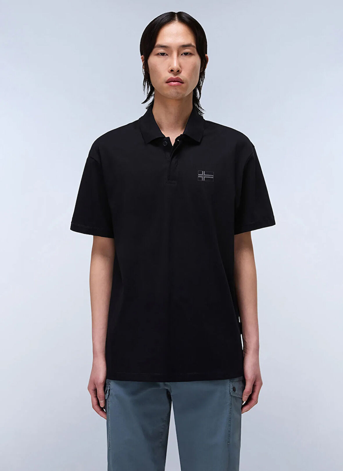 Napapijri NP0A4IDC9411-E-SORANO SS Siyah Relaxed Erkek T-Shirt