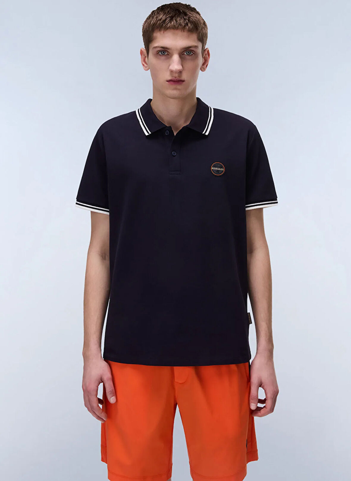 Napapijri NP0A4ID51761-E-MACAS SS 1 Lacivert Relaxed Erkek T-Shirt