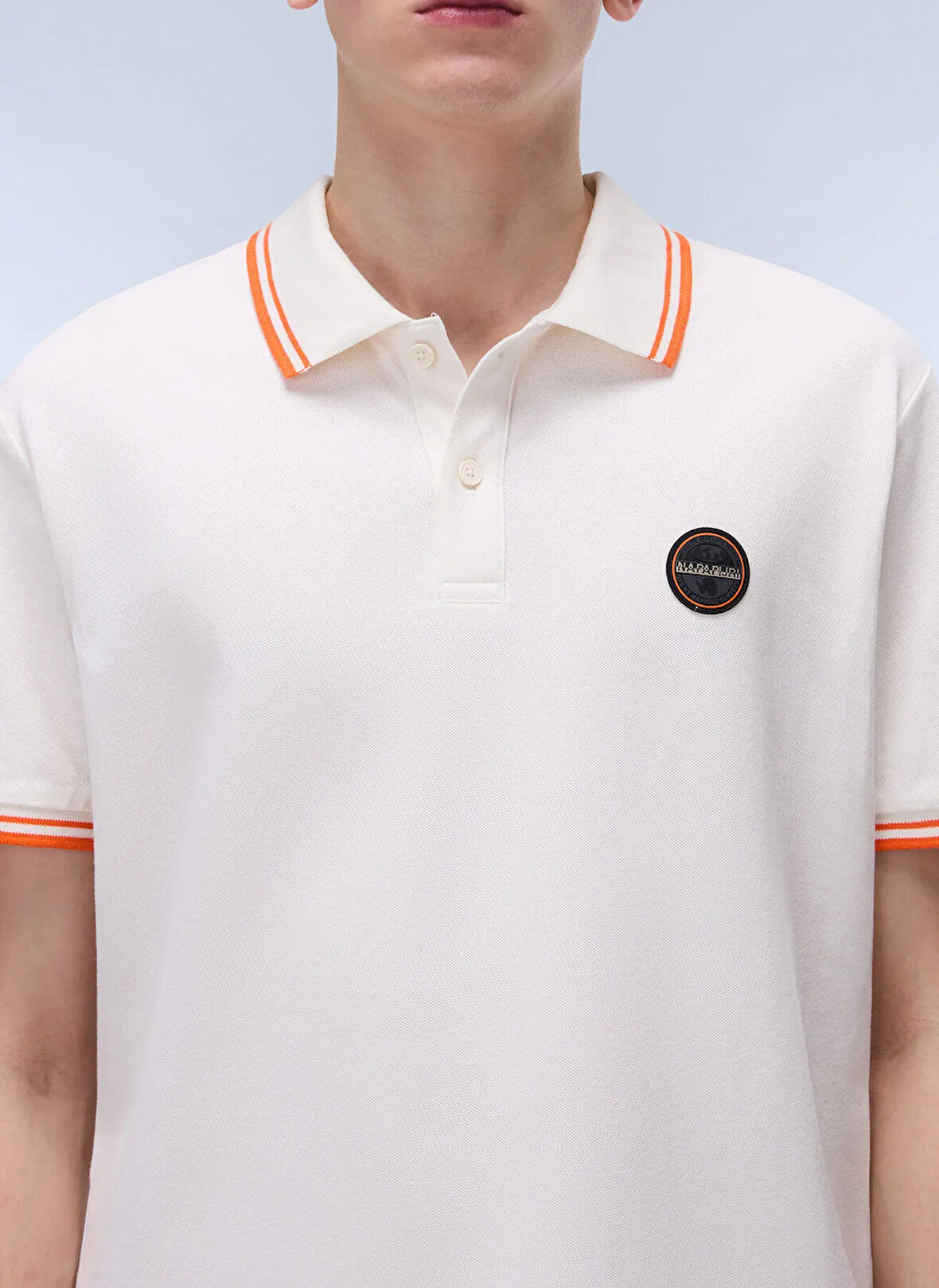 Napapijri NP0A4ID5N1A1-E-MACAS SS 1 Beyaz Relaxed Erkek T-Shirt