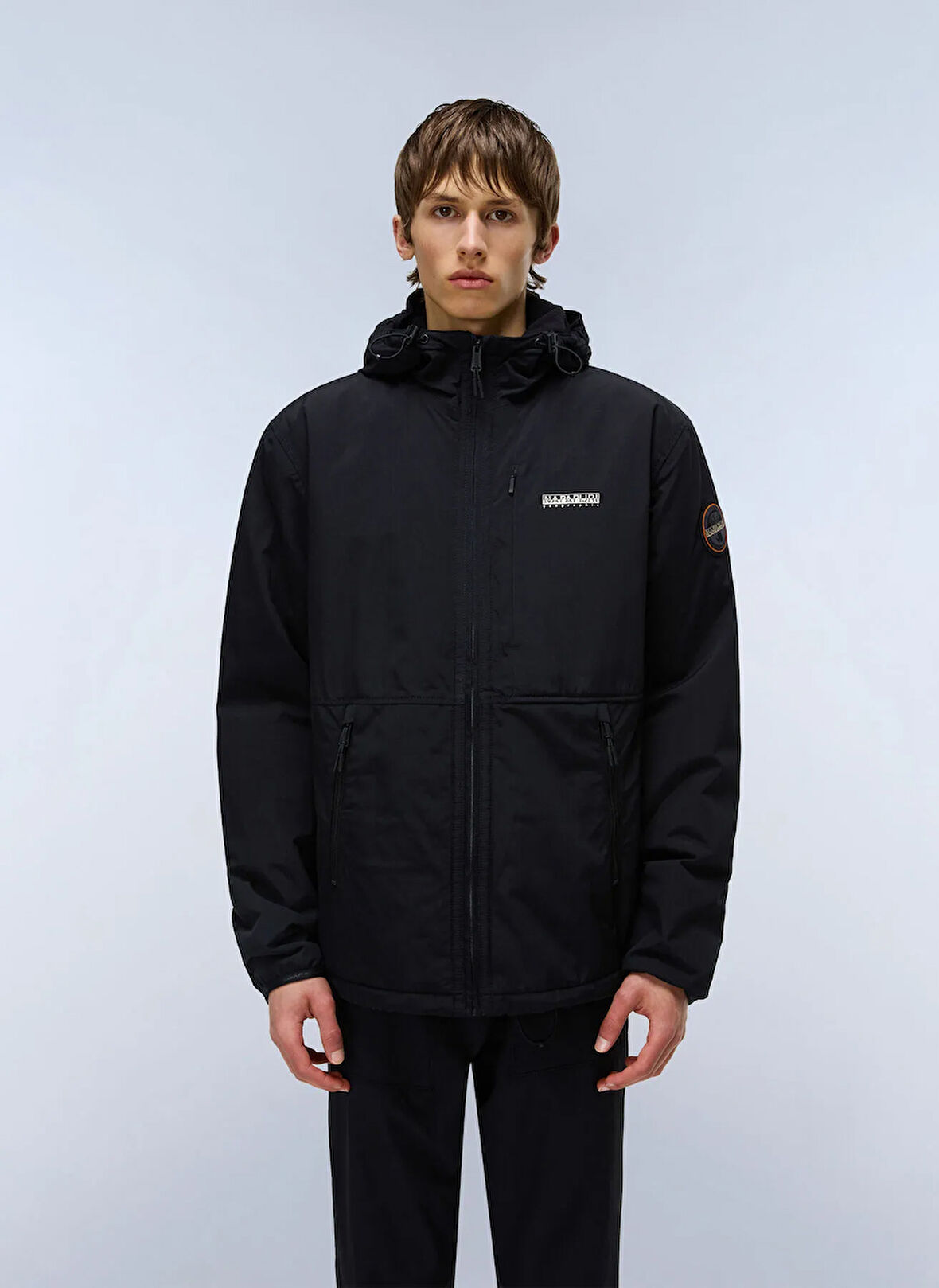 Napapijri NP0A89289411-A-TUNDRA WINT 1 Siyah Standart Düz Erkek Ceket