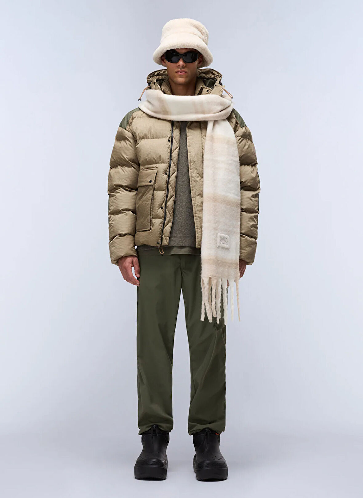 Napapijri NP0A88Z9N1T1-A-GAIL PUF Kahve Düz Erkek Mont