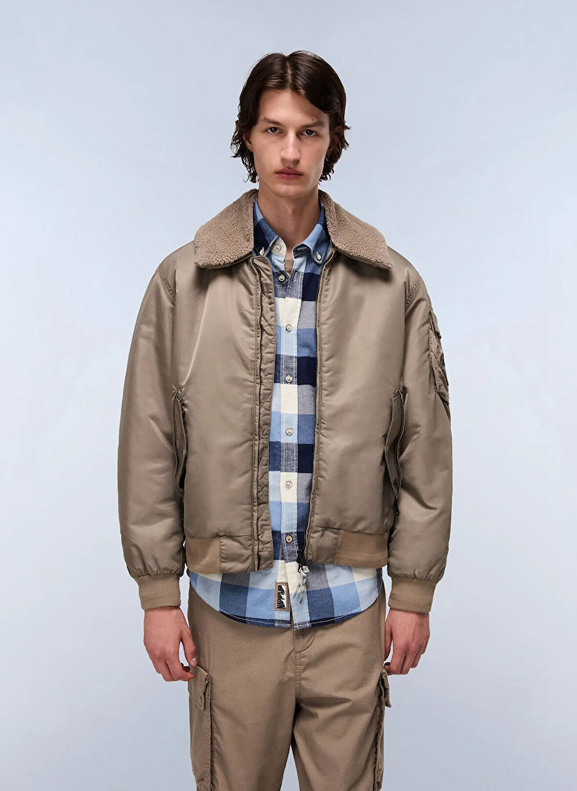 Napapijri NP0A891XN1T1-A-NEMES Kahve Düz Erkek Mont