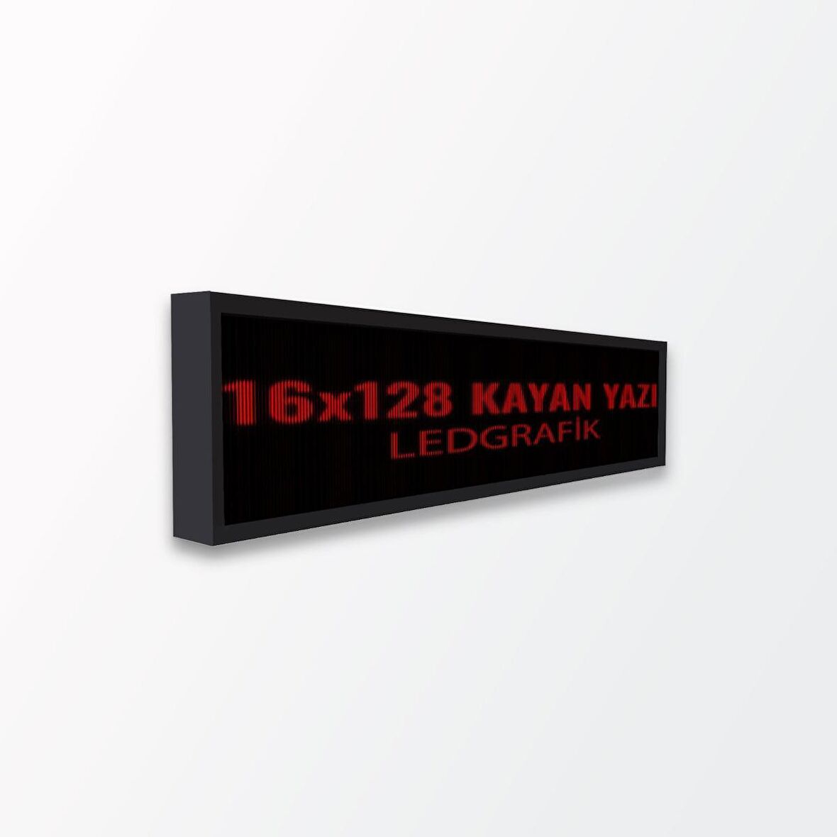 Ledgrafik 16x128 kırmızı kayanyazı