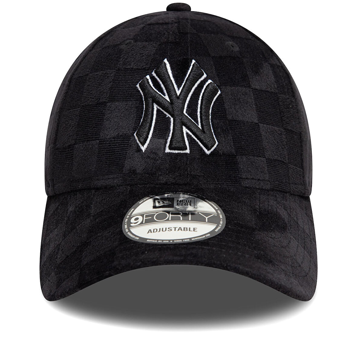 60595442-R New Era Tonal Check 9Forty Neyyan  Blk Şapka Siyah