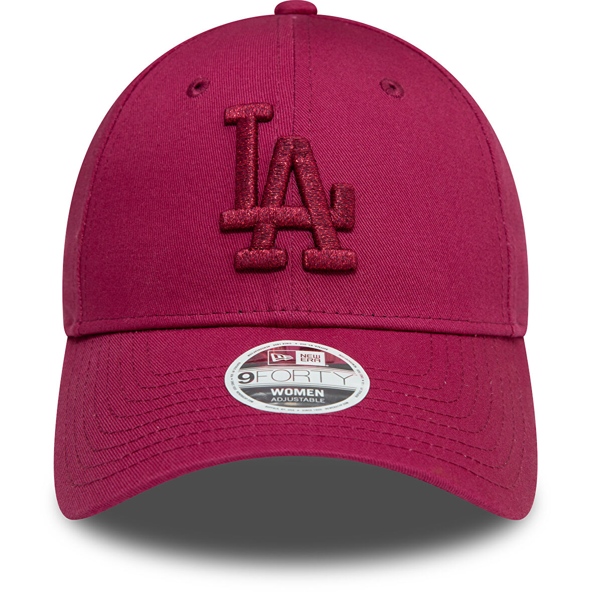 LA Dodgers Kadın Metalik Logo Koyu Kırmızı 60595493 Şapka
