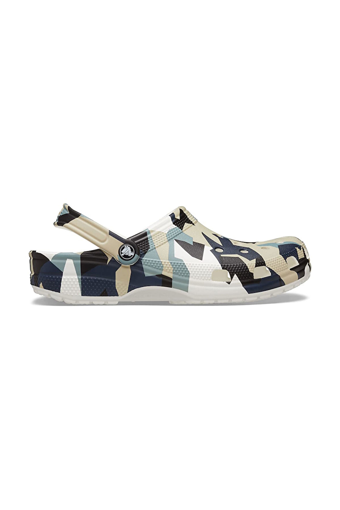 Unisex Geo Camo Clog Terlik - Çok Renkli | 45-46