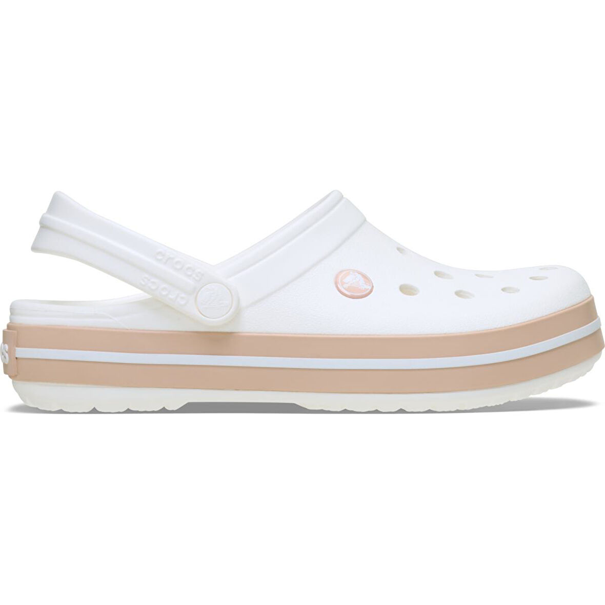 CROCS Crocband White/Pink Caramel Terlik / Sandalet 11016-1WE