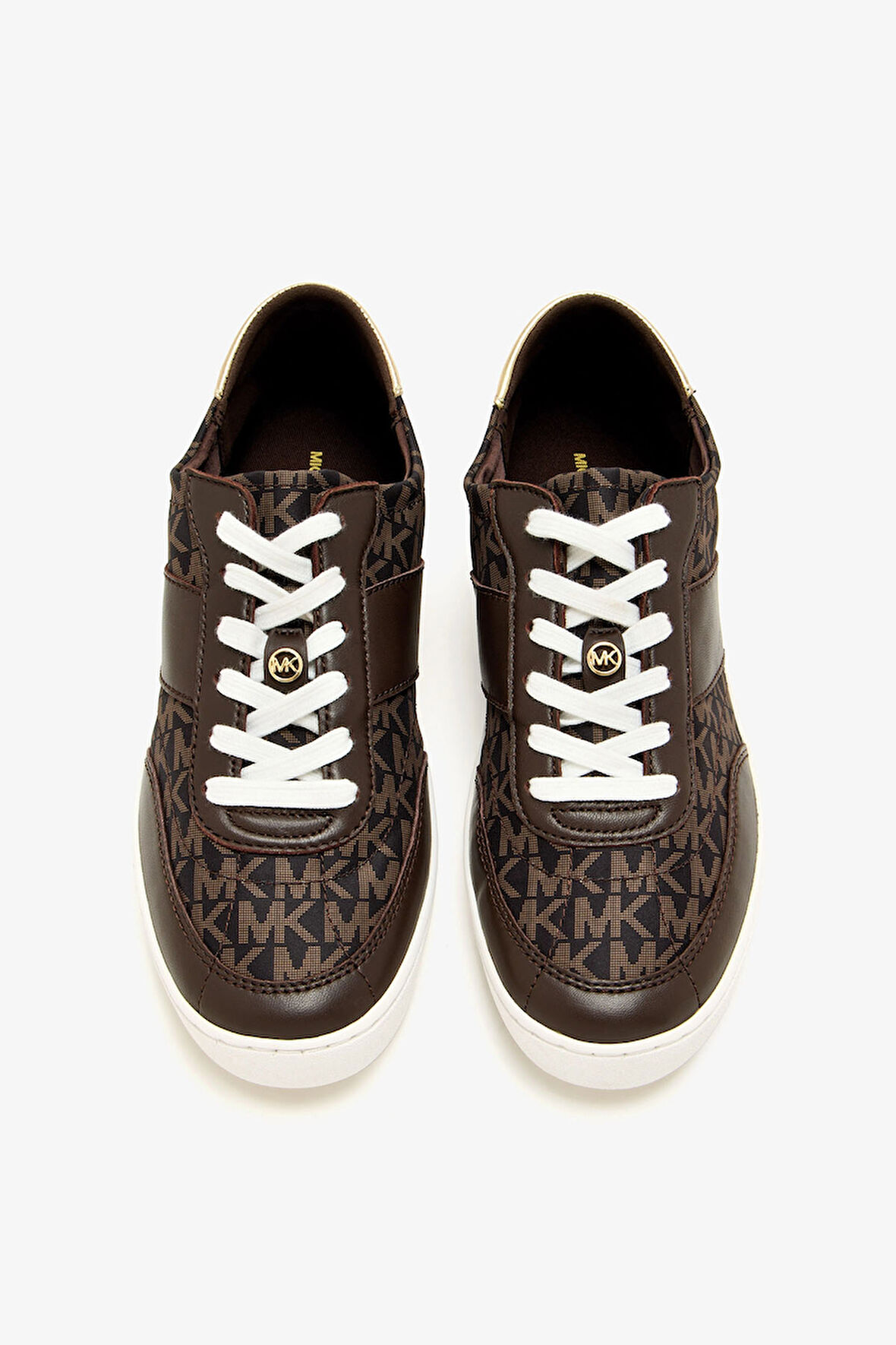 Kadın Kaycee Lace Up Monogram Desenli Sneakers - Kahverengi | 37