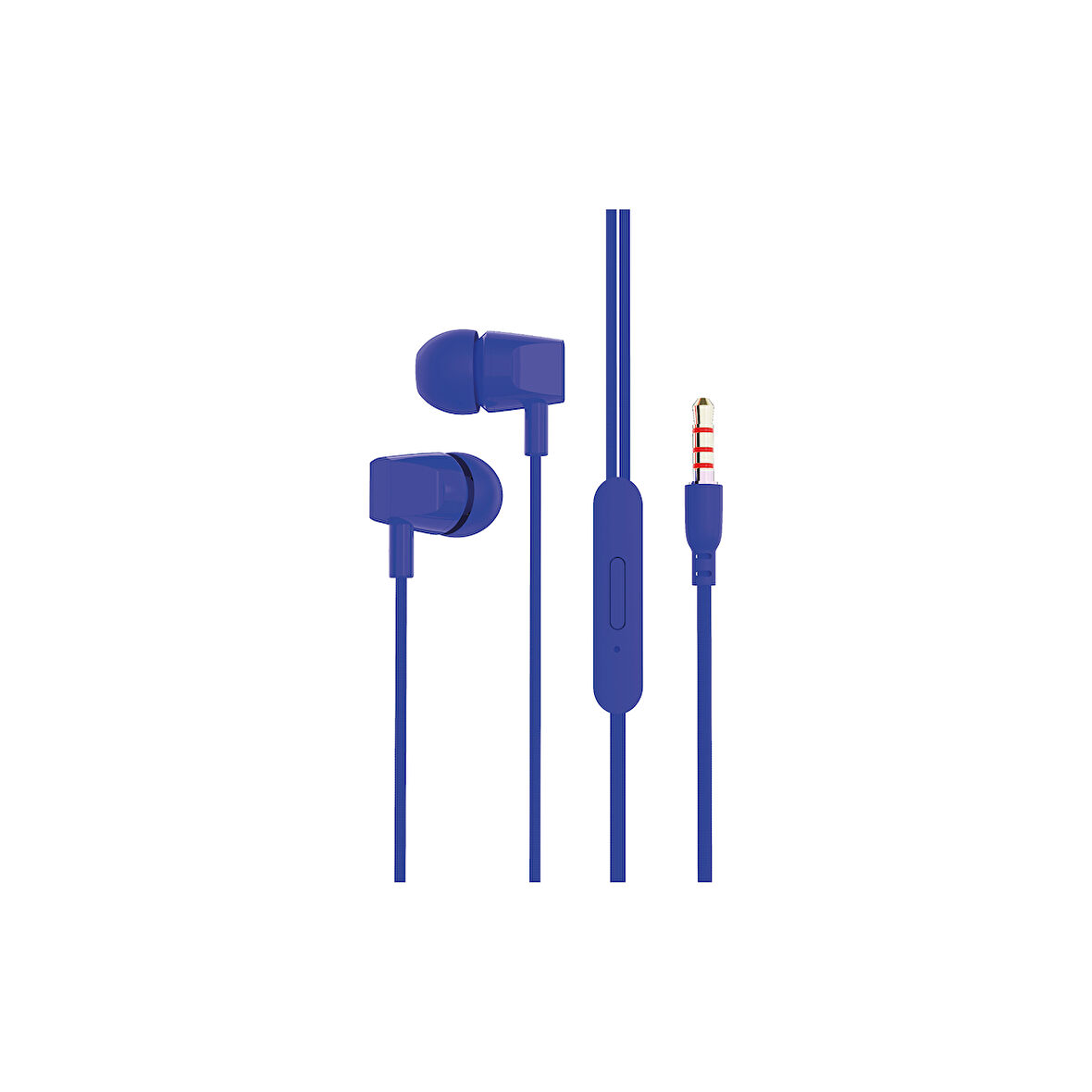SX10 3.5 MM JACK SİLİKONLU KULAKLIK MAVİ