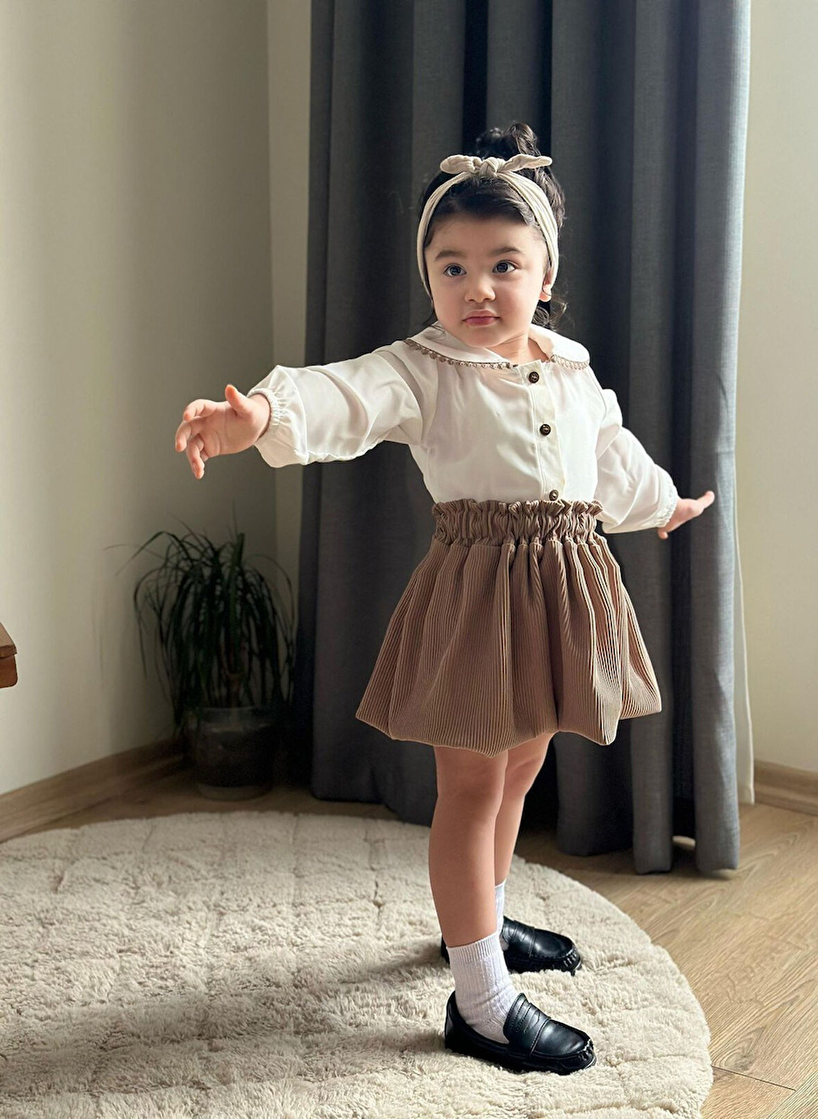 Etekli Bebe Yaka 2’li Kız Takım