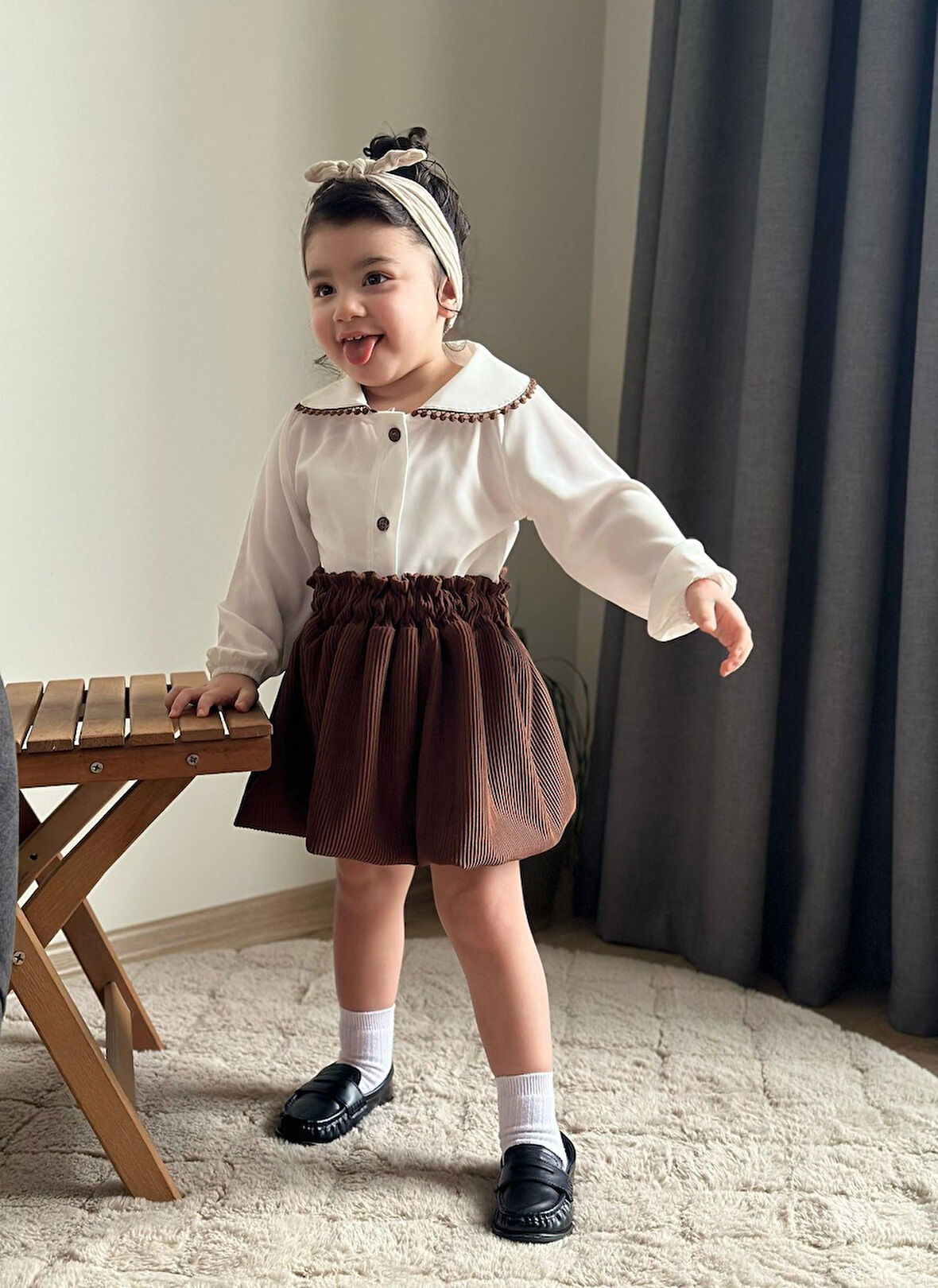 Etekli Bebe Yaka 2’li Kız Takım