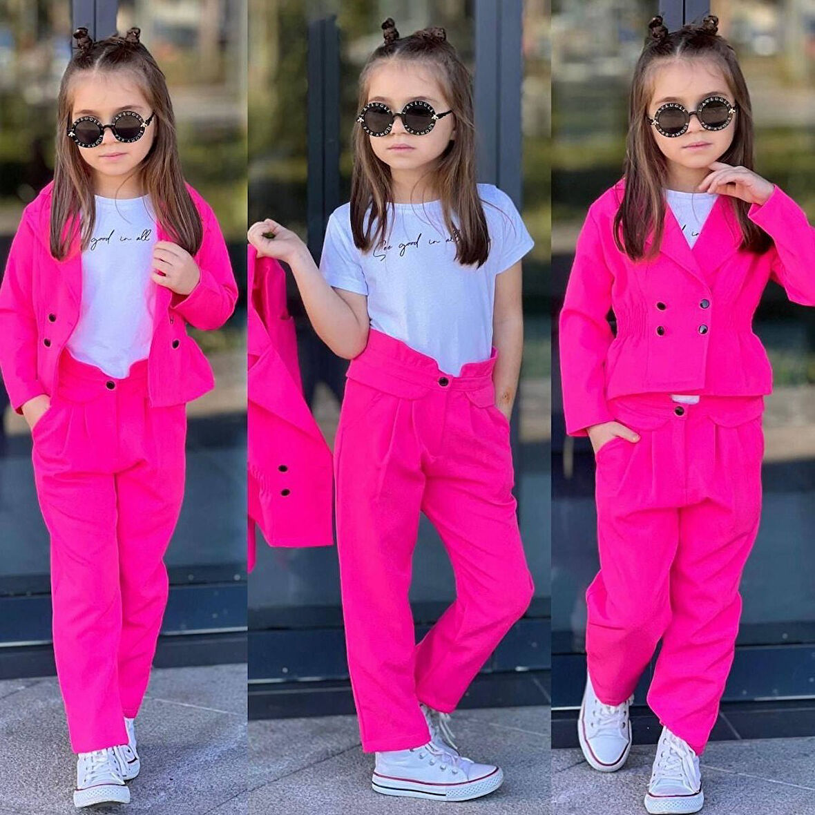 July Double Ceketli Kız Takım