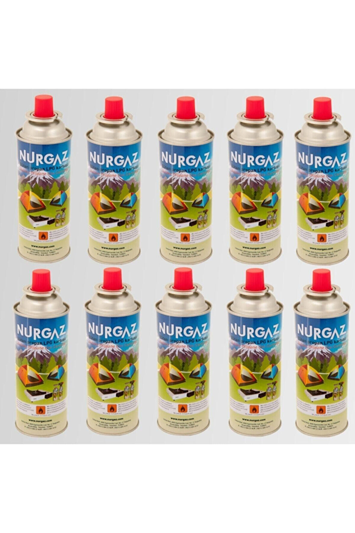 Nurgaz Torch Kartuşu Dolu 220 GR 10'lu Set