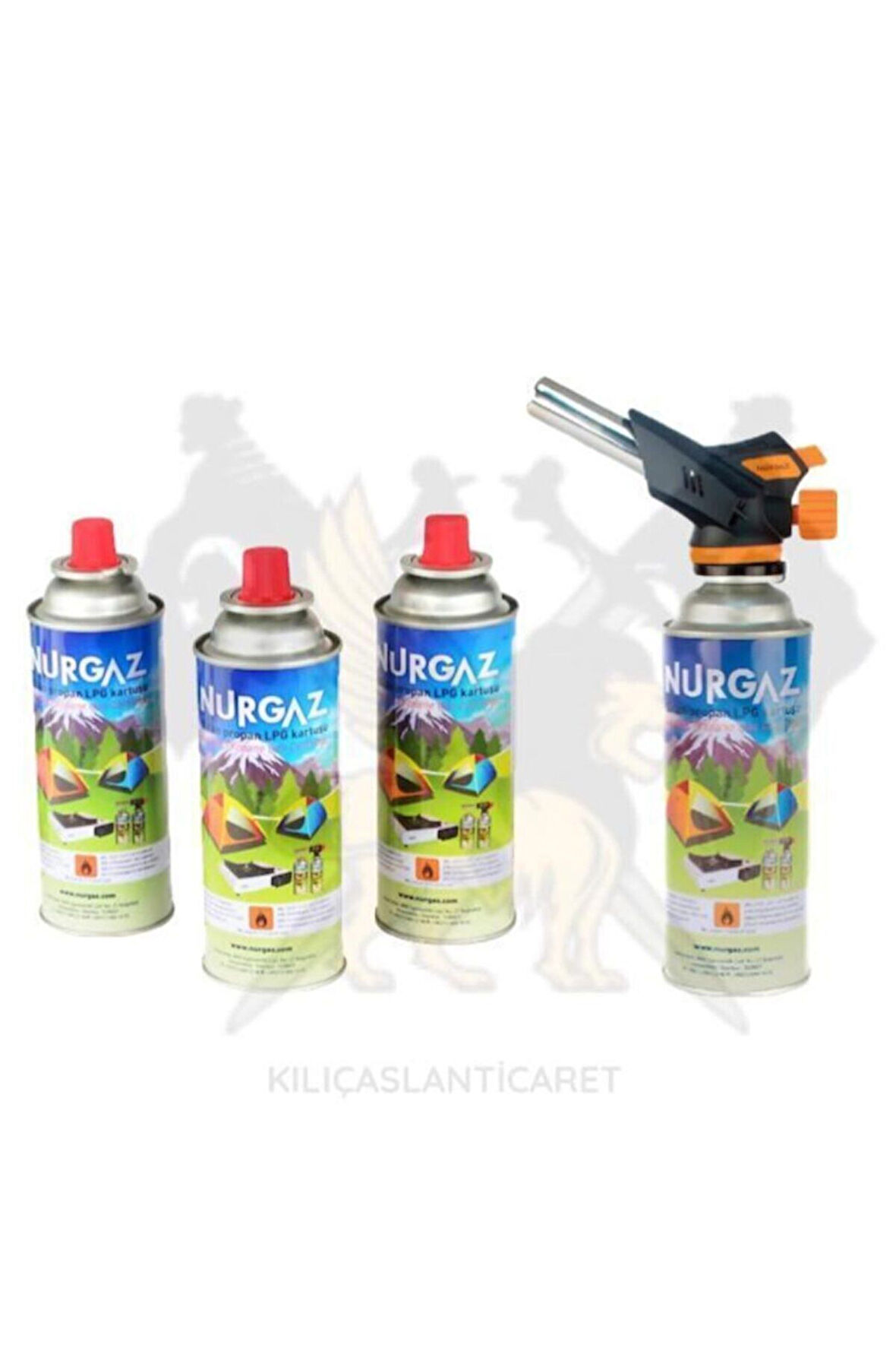 NURGAZ FİREBİRD TORCH + 220 GR 3'LÜ KARTUŞ SET