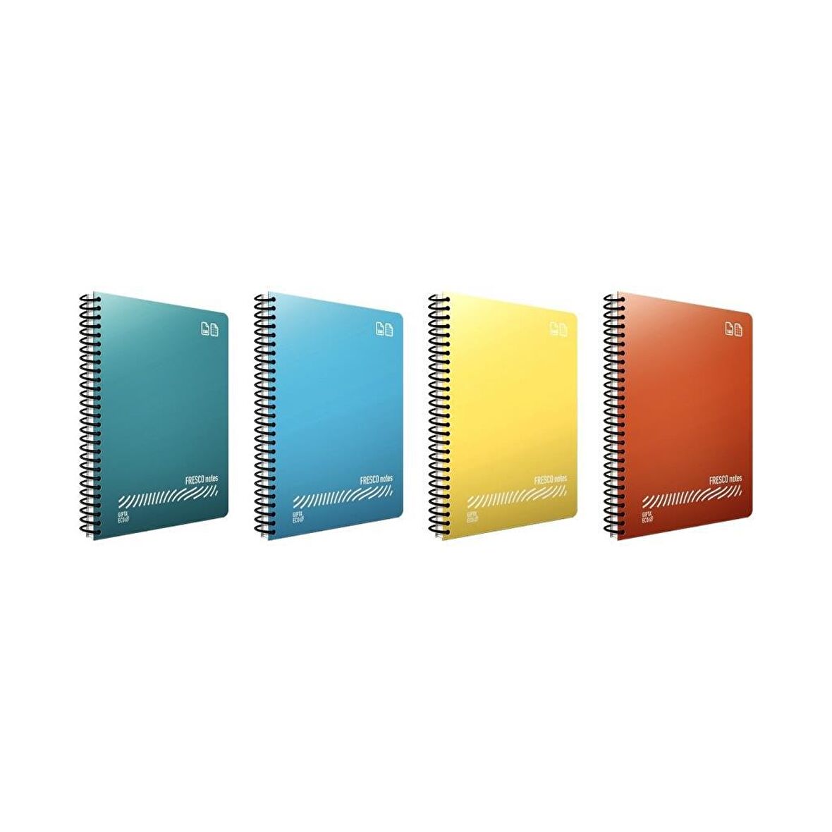 Gıpta Fresco Sp. PP Defter A4 120 Yaprak Kareli 4'lü