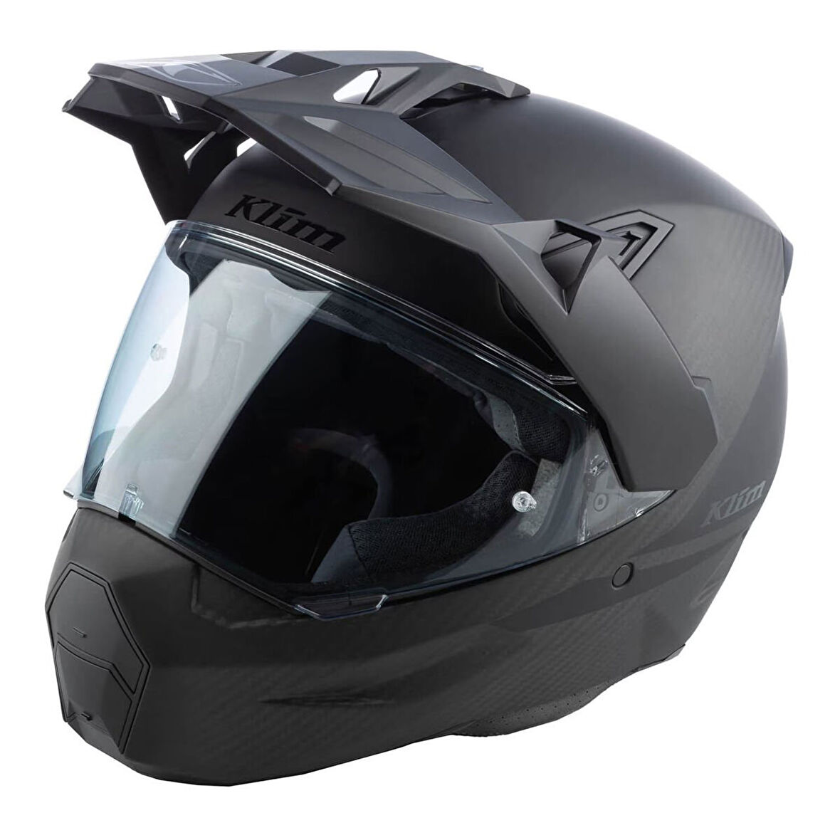 Klim X1 Alpha Matt Carbon Korumalı ADV Motosiklet Kaskı Mat Siyah