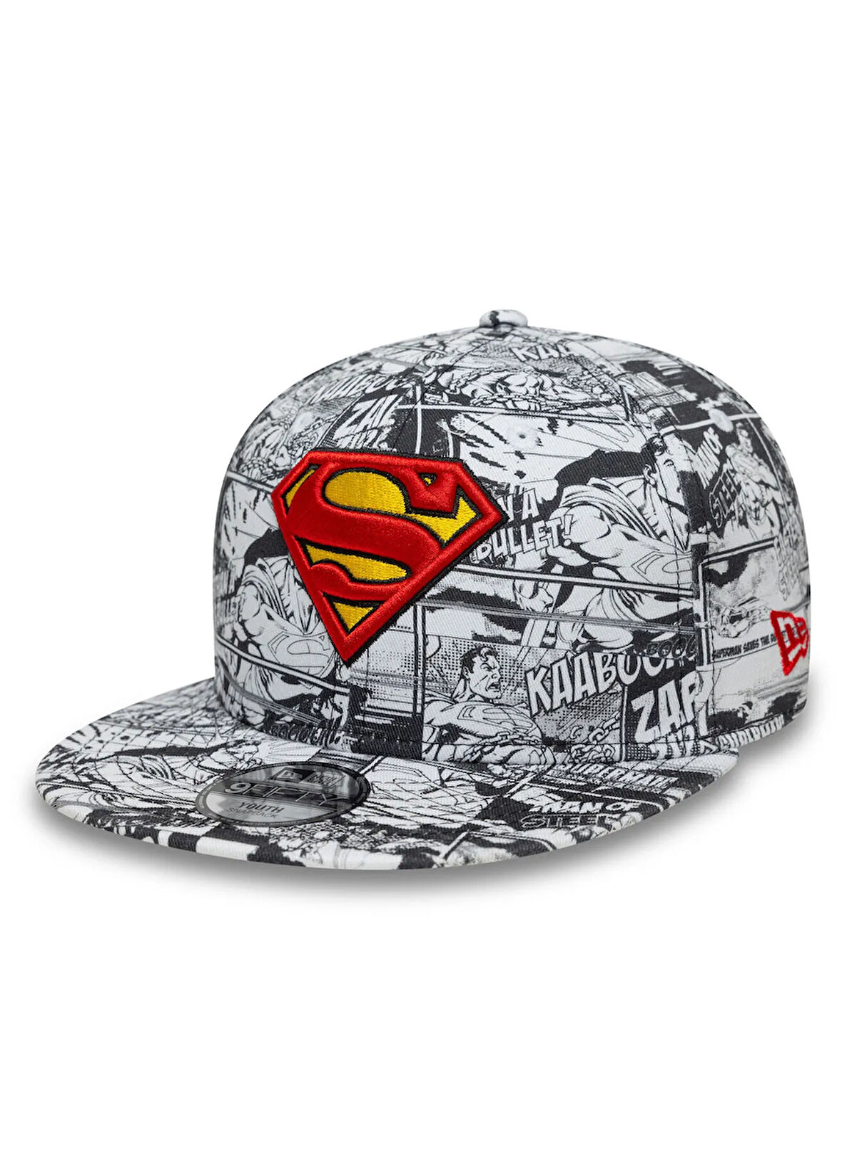 New Era Beyaz - Siyah Erkek Çocuk Şapka CHYT DC AOP 9FIFTY SUPMAN