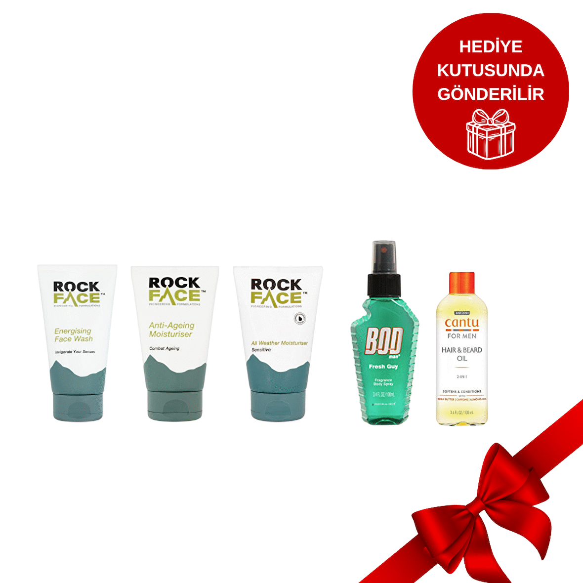 Erkek Bakımında Tam Paket: Yüz, Sakal ve Vücut Sprey Erkek Hediye Seti