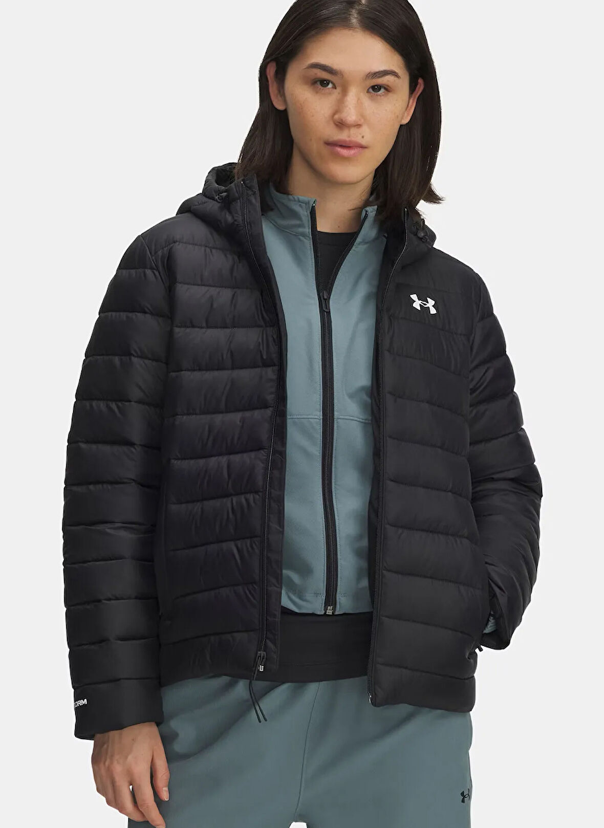 Under Armour 6006353-001-UA Sportswear Insulate Siyah Normal Kadın Spor Mont