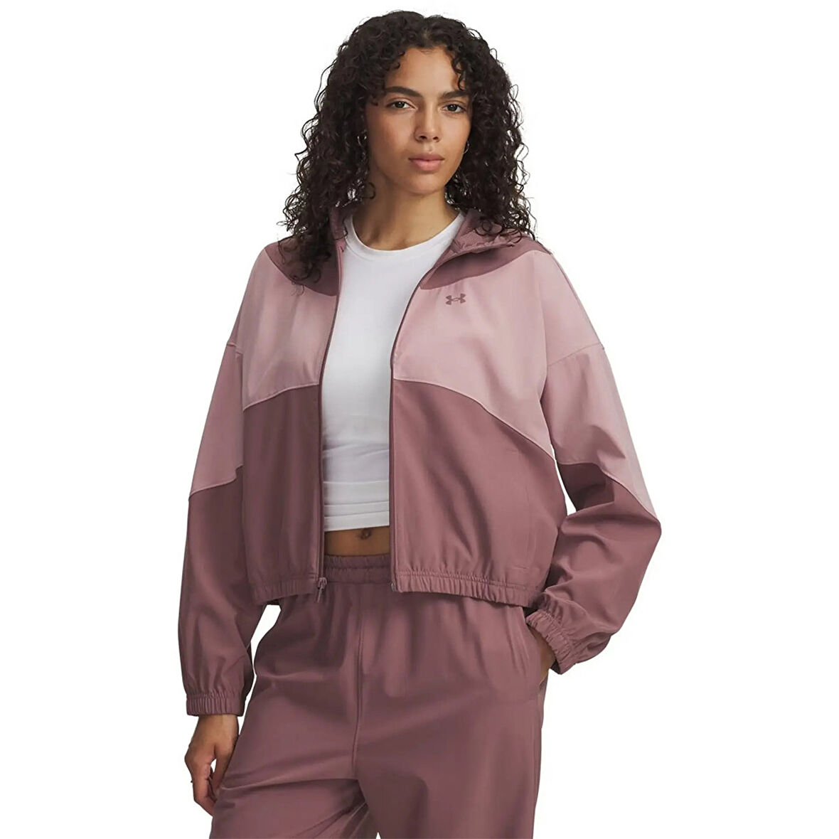 Under Armour Kadın Full Zip Hoodie Rival Woven