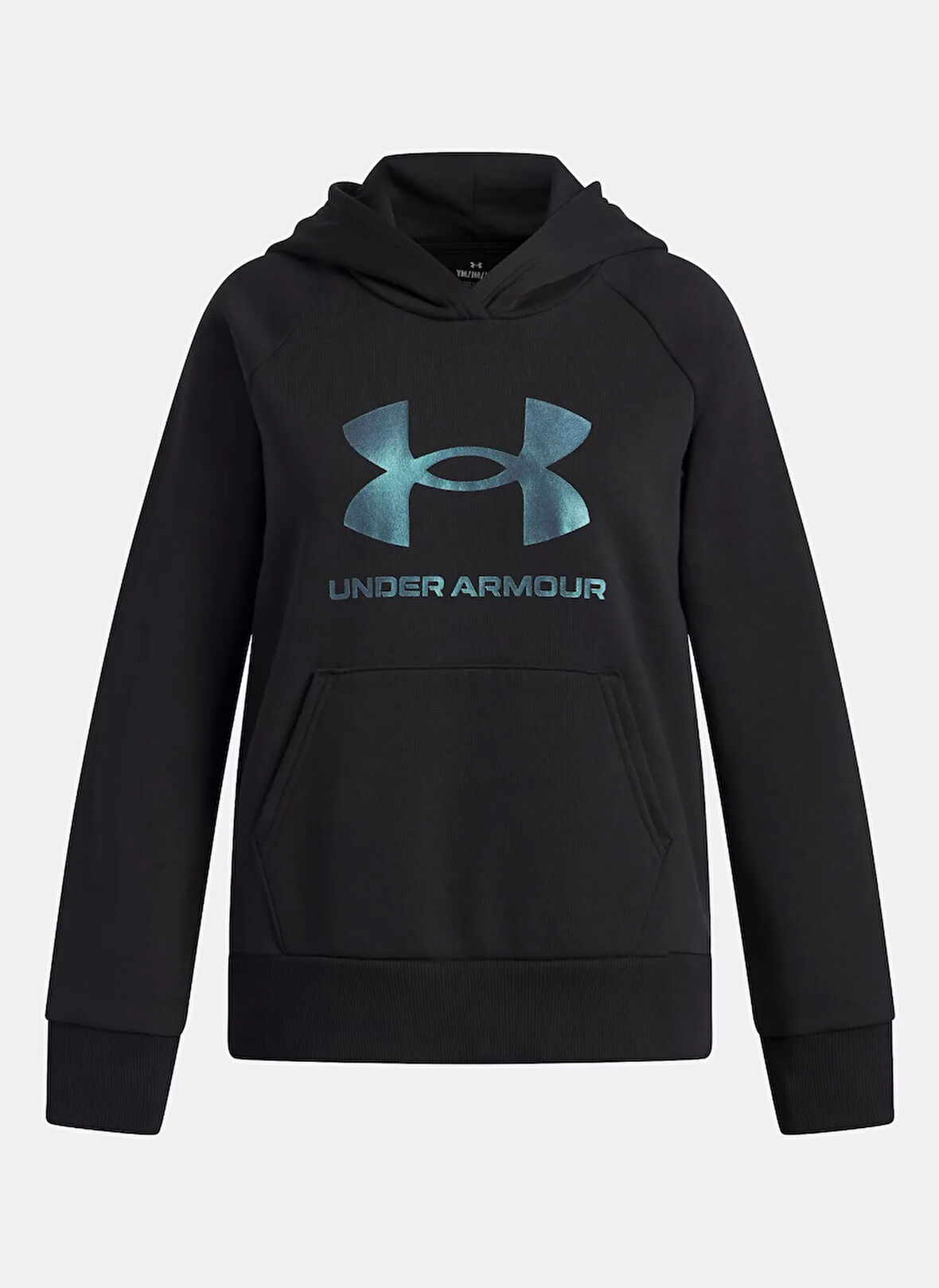 Under Armour Düz Erkek Çocuk Siyah Sweatshırt 6004118-005-UA Rival Flc Shimmer Hd