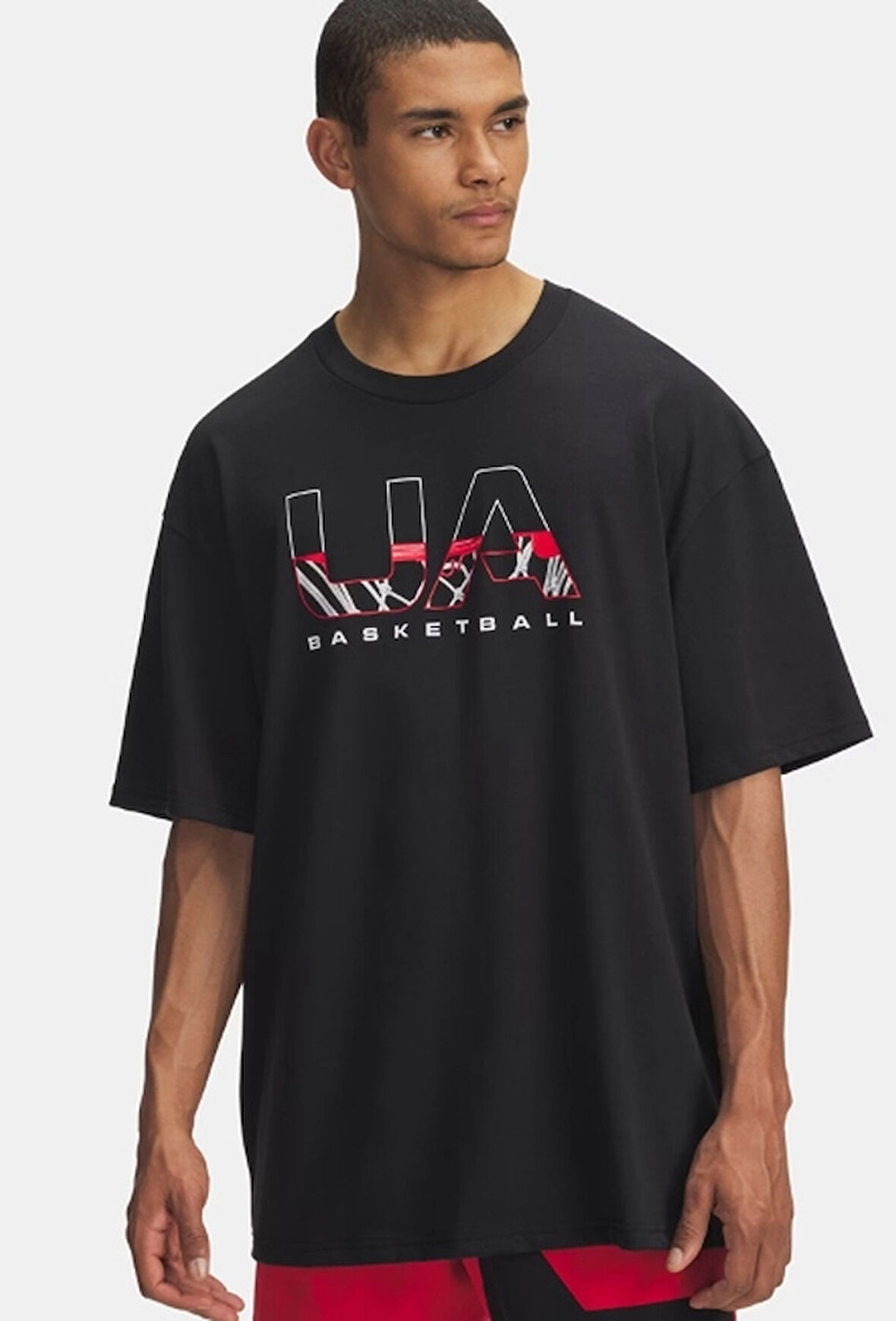 UNDER ARMOUR UA M HWT Hoops Branded SS ERKEK T-SHIRT 6003687-001