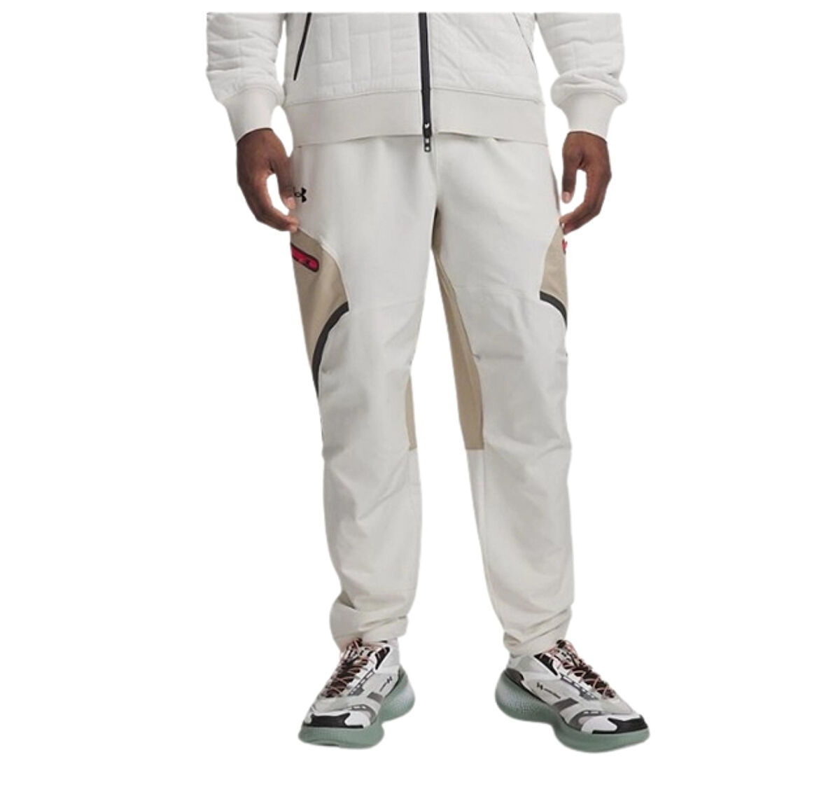 A1390256-110 Under Armour Ua Unstoppable Cargo Pant Erkek Eşofman Altı Beyaz